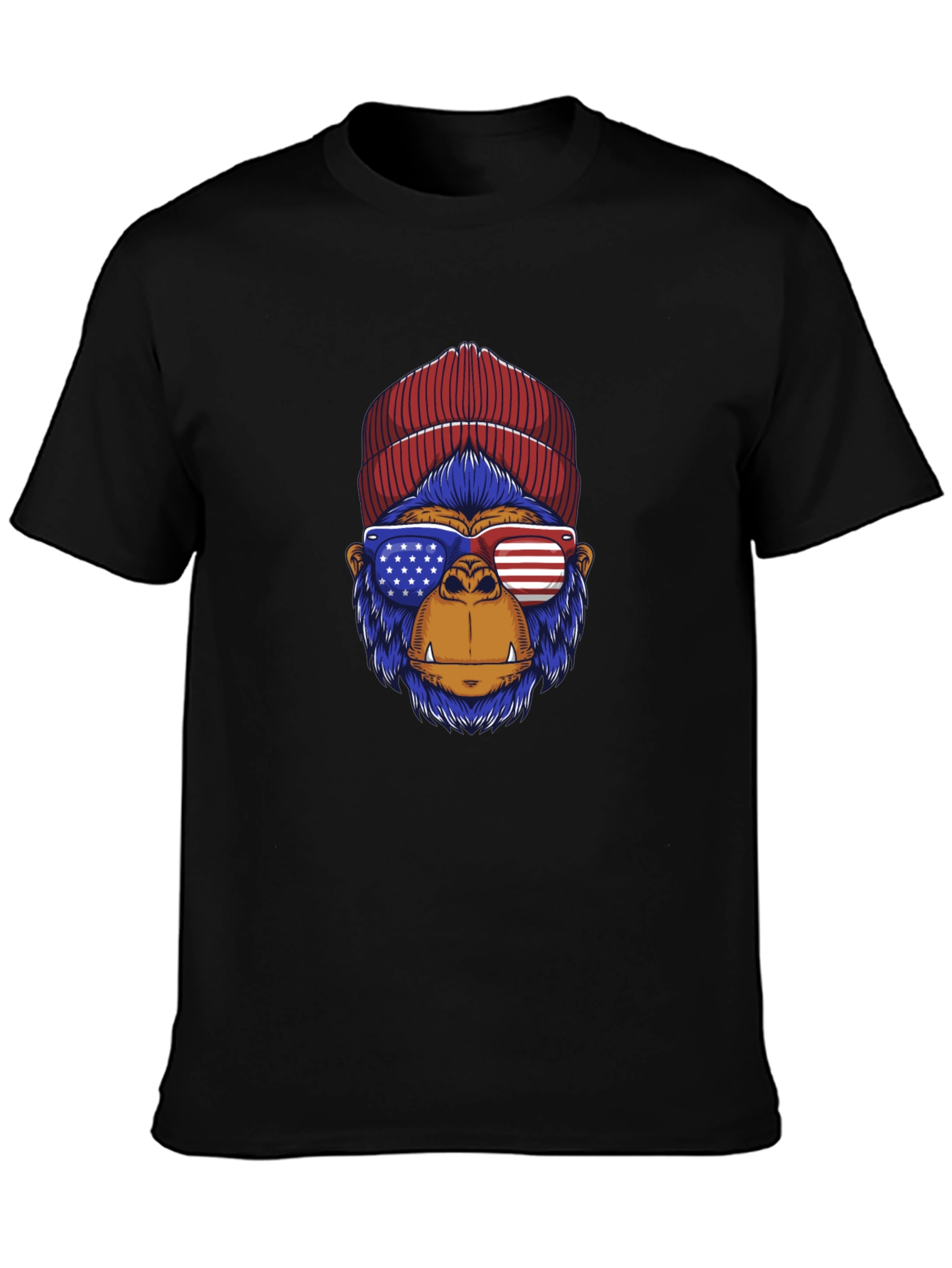 Patriotic Gorilla T-Shirt - Stars & Stripes