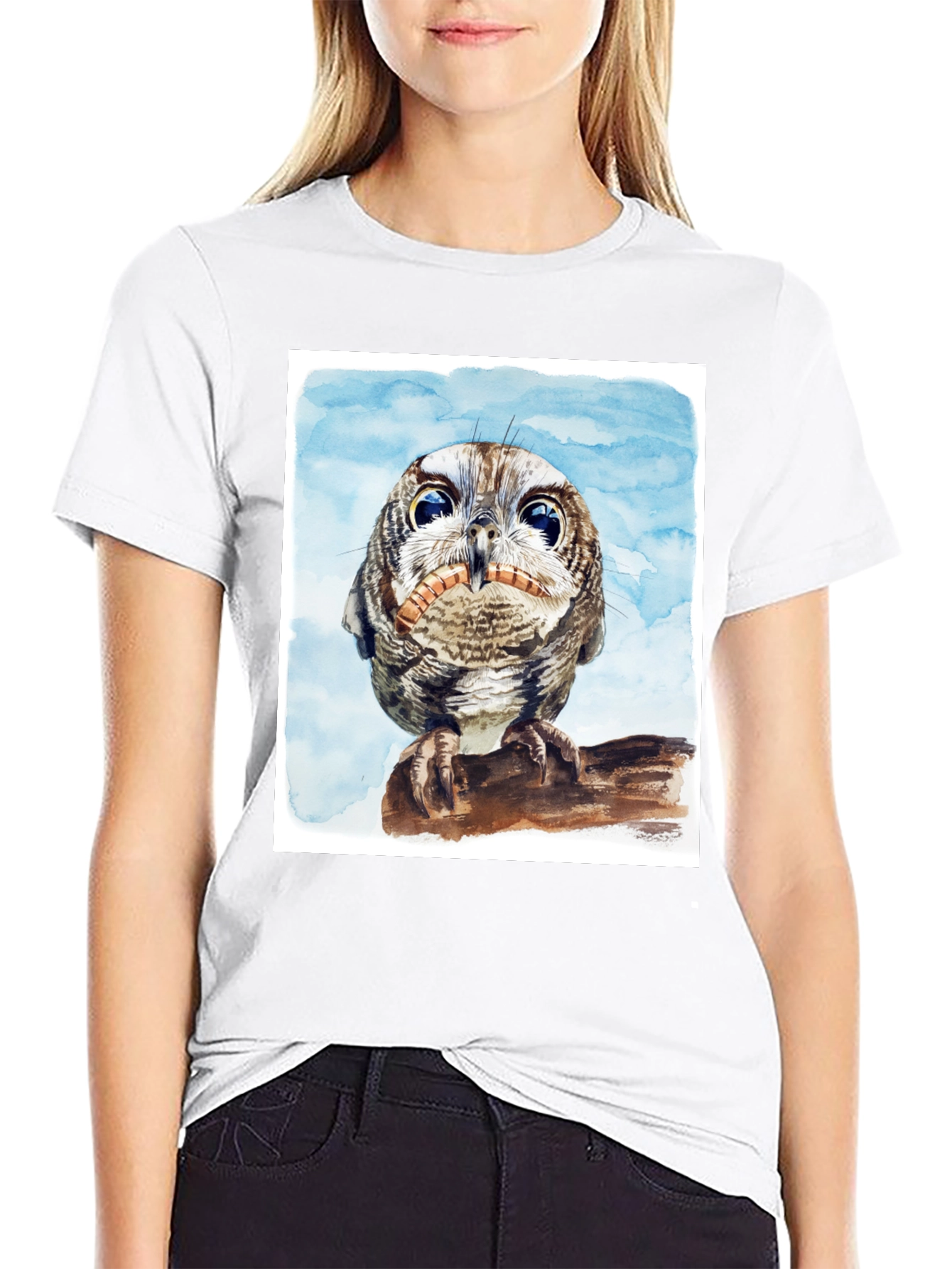 Owl Graphic Tee - Mens Black T-Shirt