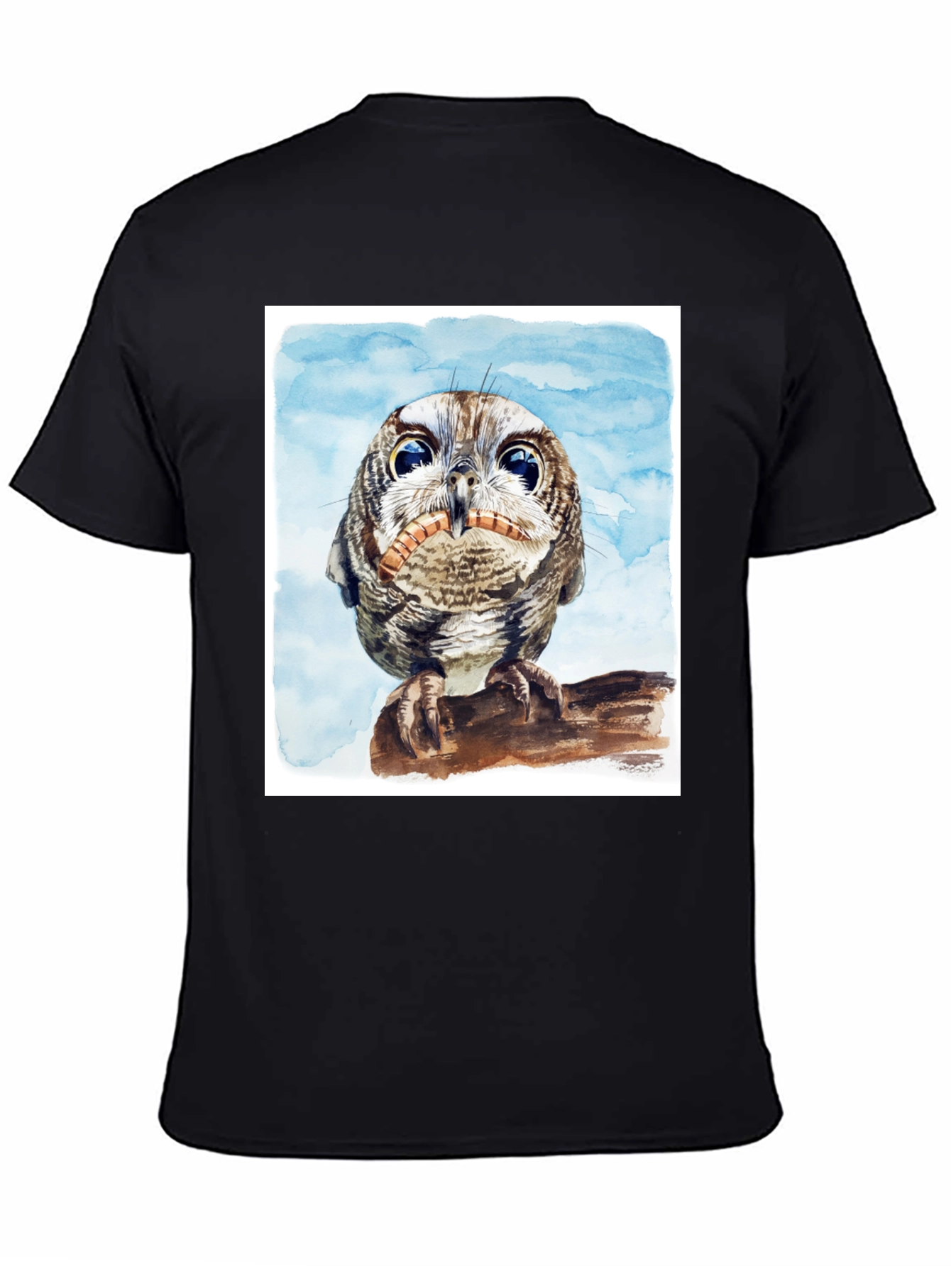 Owl Graphic Tee - Mens Black T-Shirt