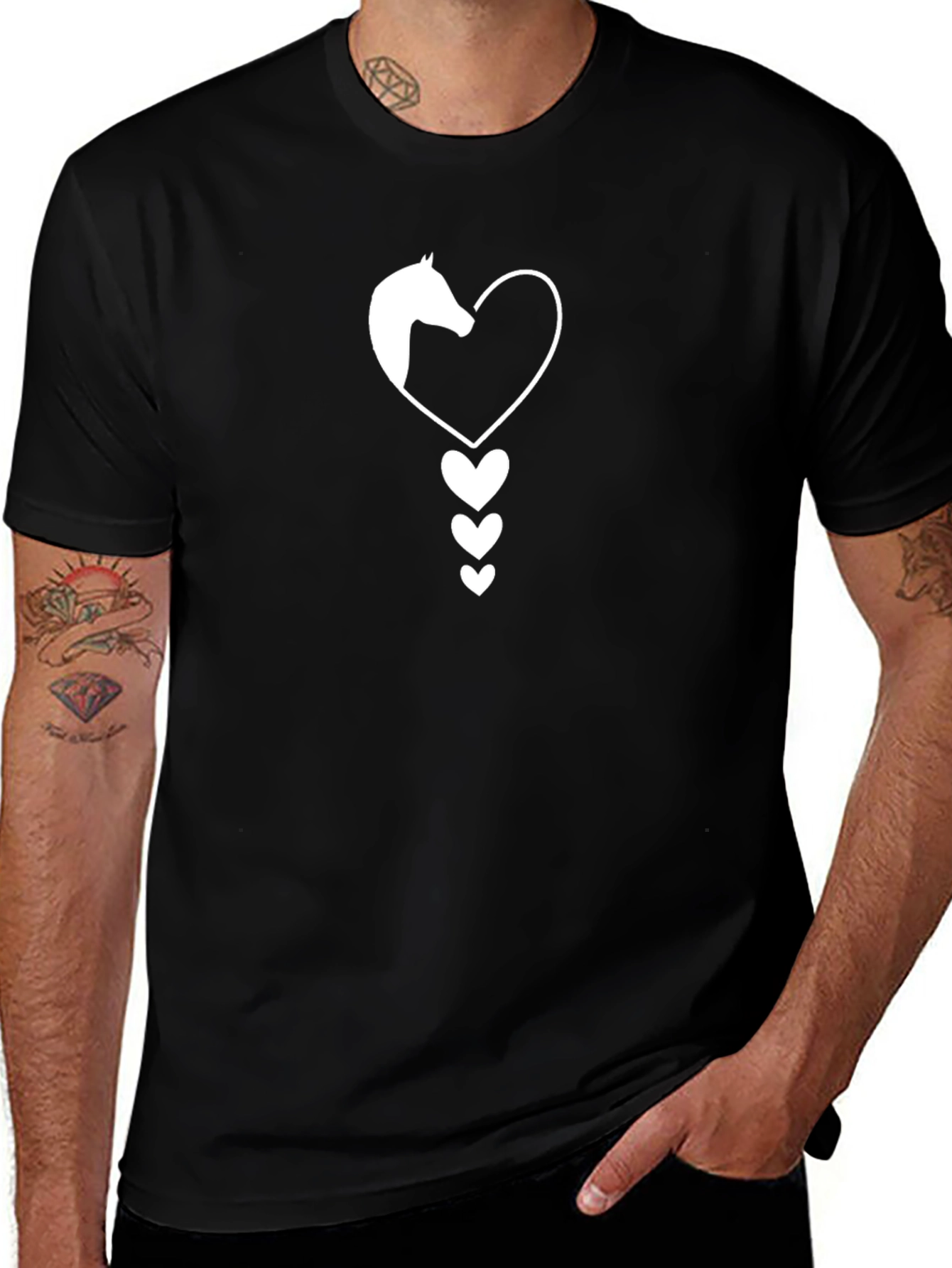 Horse Heart T-Shirt - Equestrian Love Tee