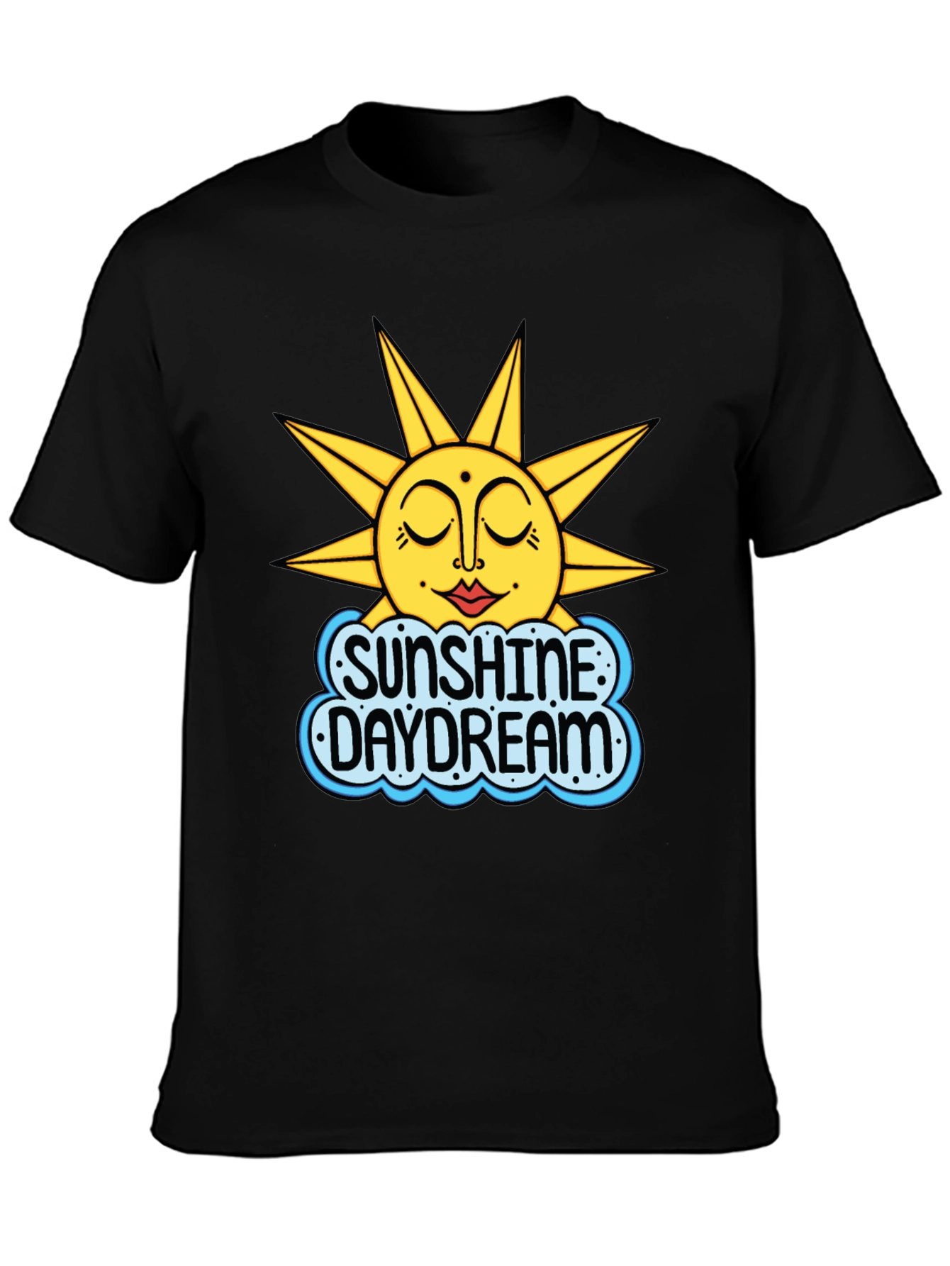 Sunshine Daydream Graphic T-Shirt - Black
