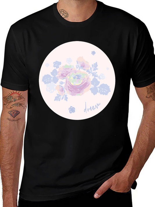 Dream Floral Graphic Tee - Stylish Mens T-Shirt