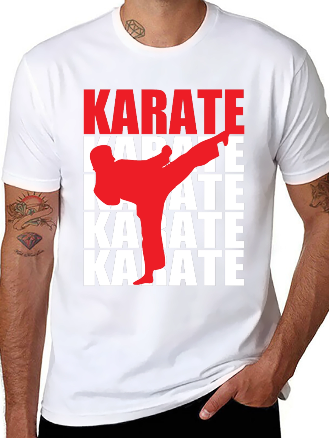 Karate Kick T-Shirt - Martial Arts Graphic Tee