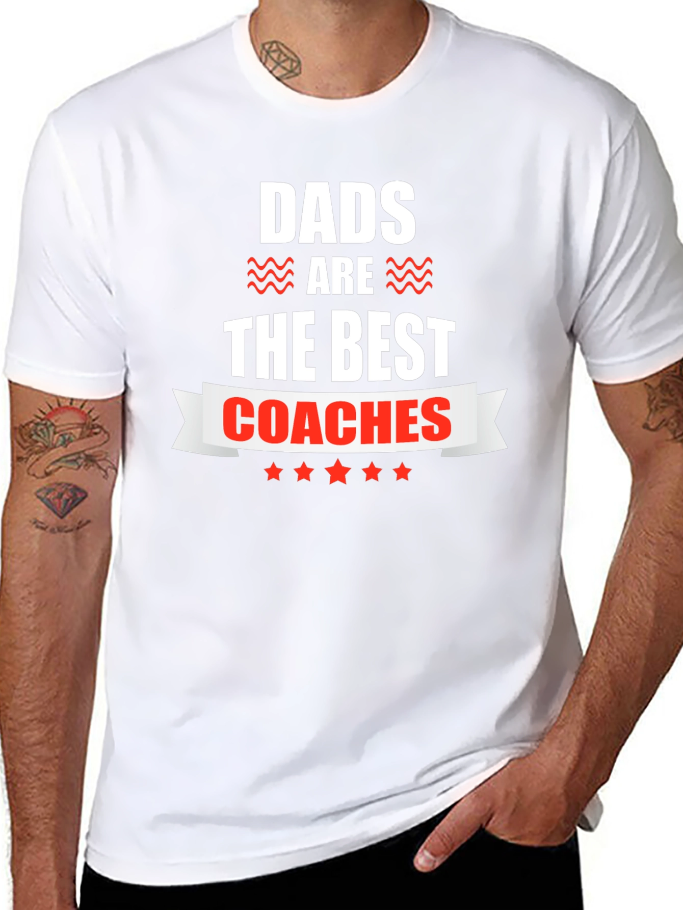 Dads Are The Best Coaches Graphic Tee