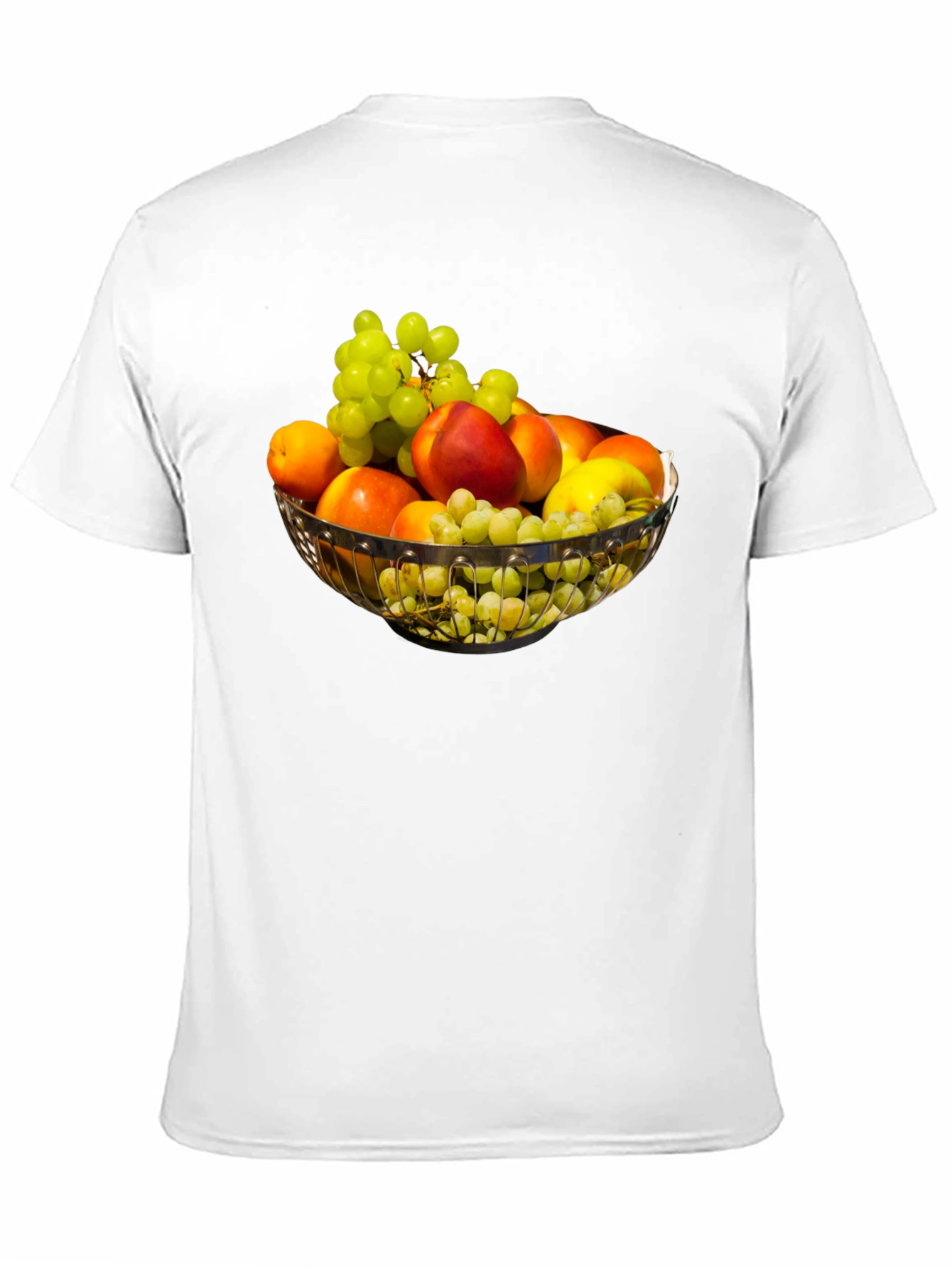 Fruit Bowl Graphic Print Black T-Shirt