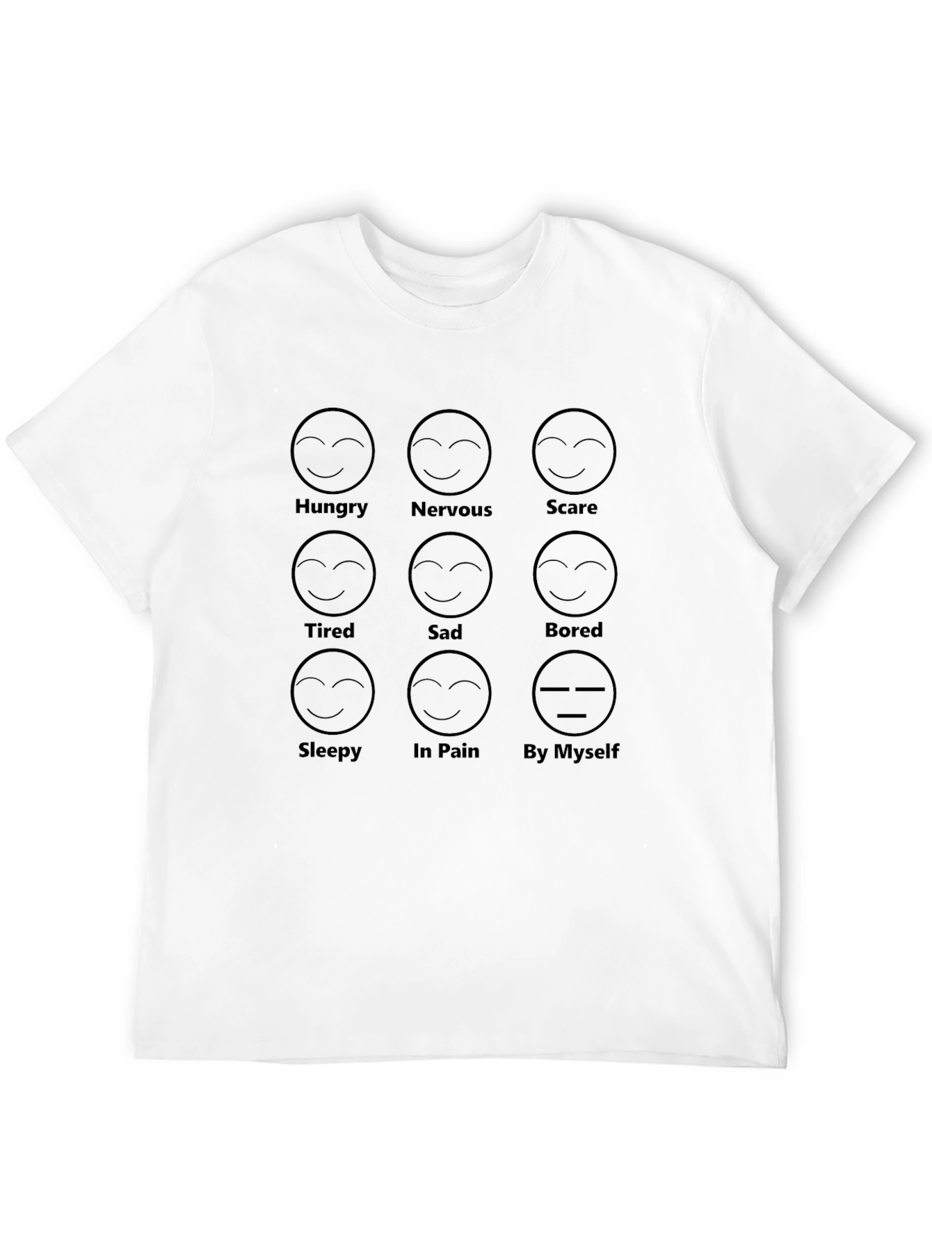 Moods of the Day T-Shirt Funny Graphic Tee