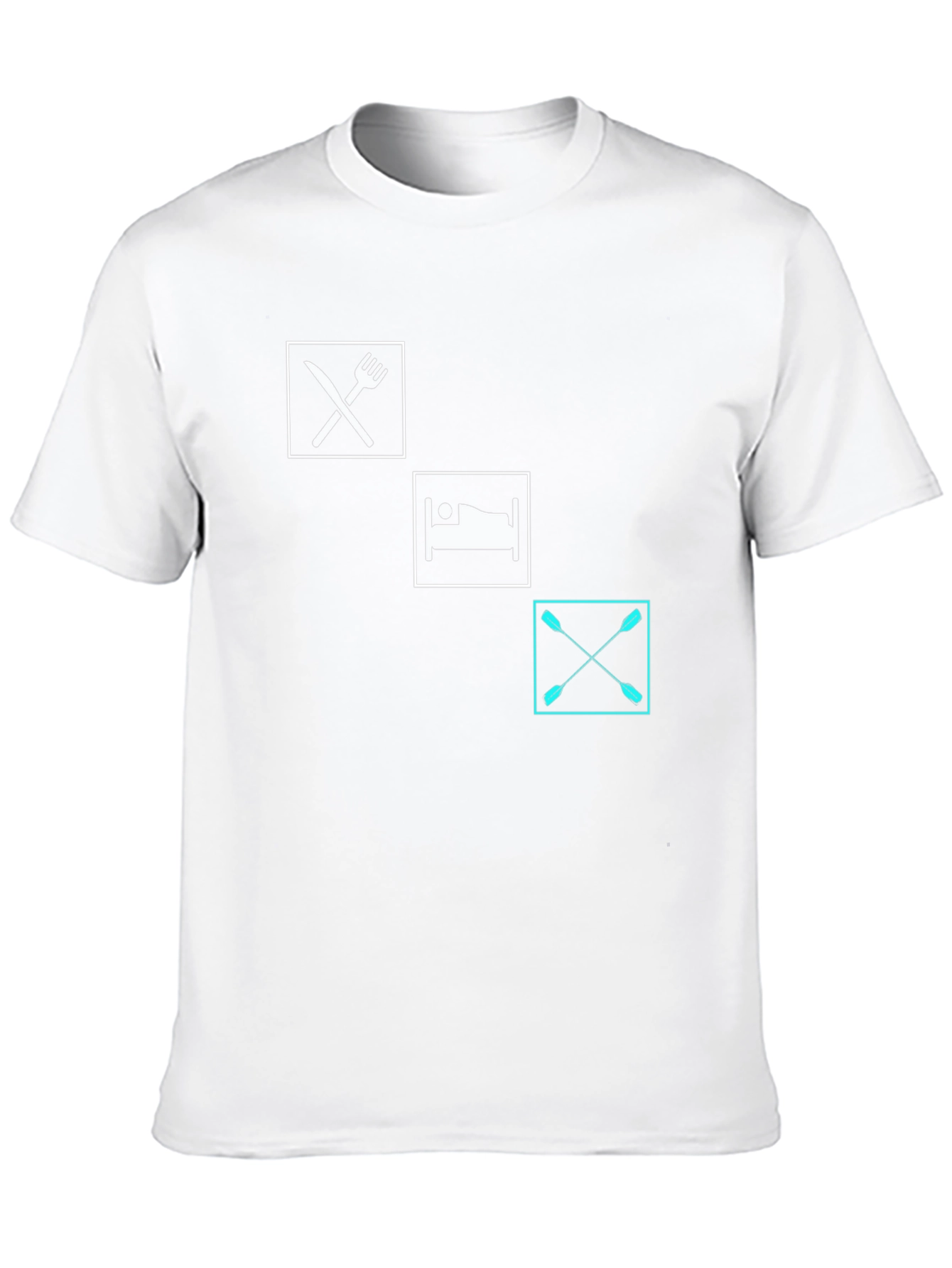 Eat Sleep Paddle T-Shirt | Black Graphic Tee