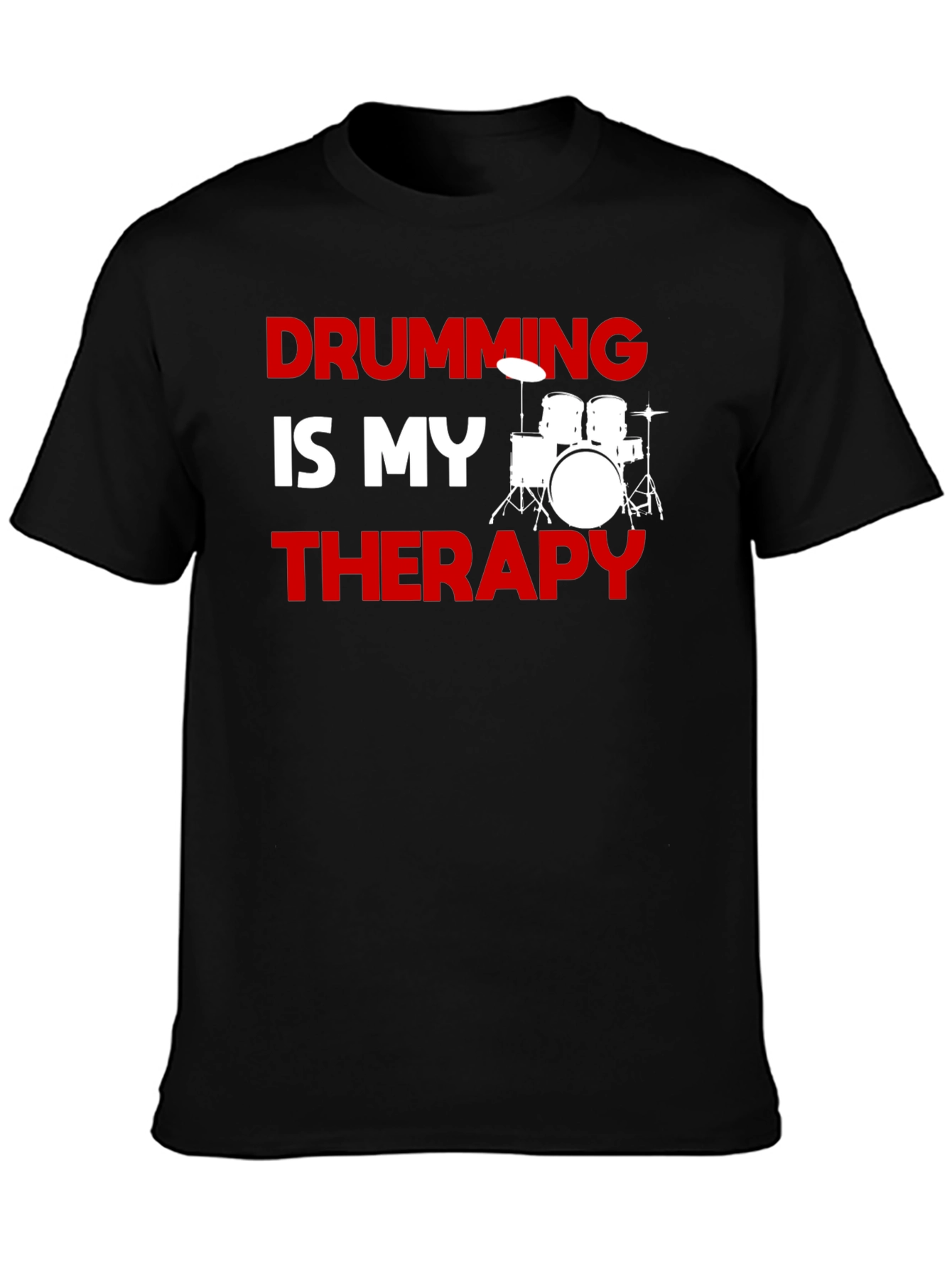 Drumming is My Therapy Graphic T-Shirt