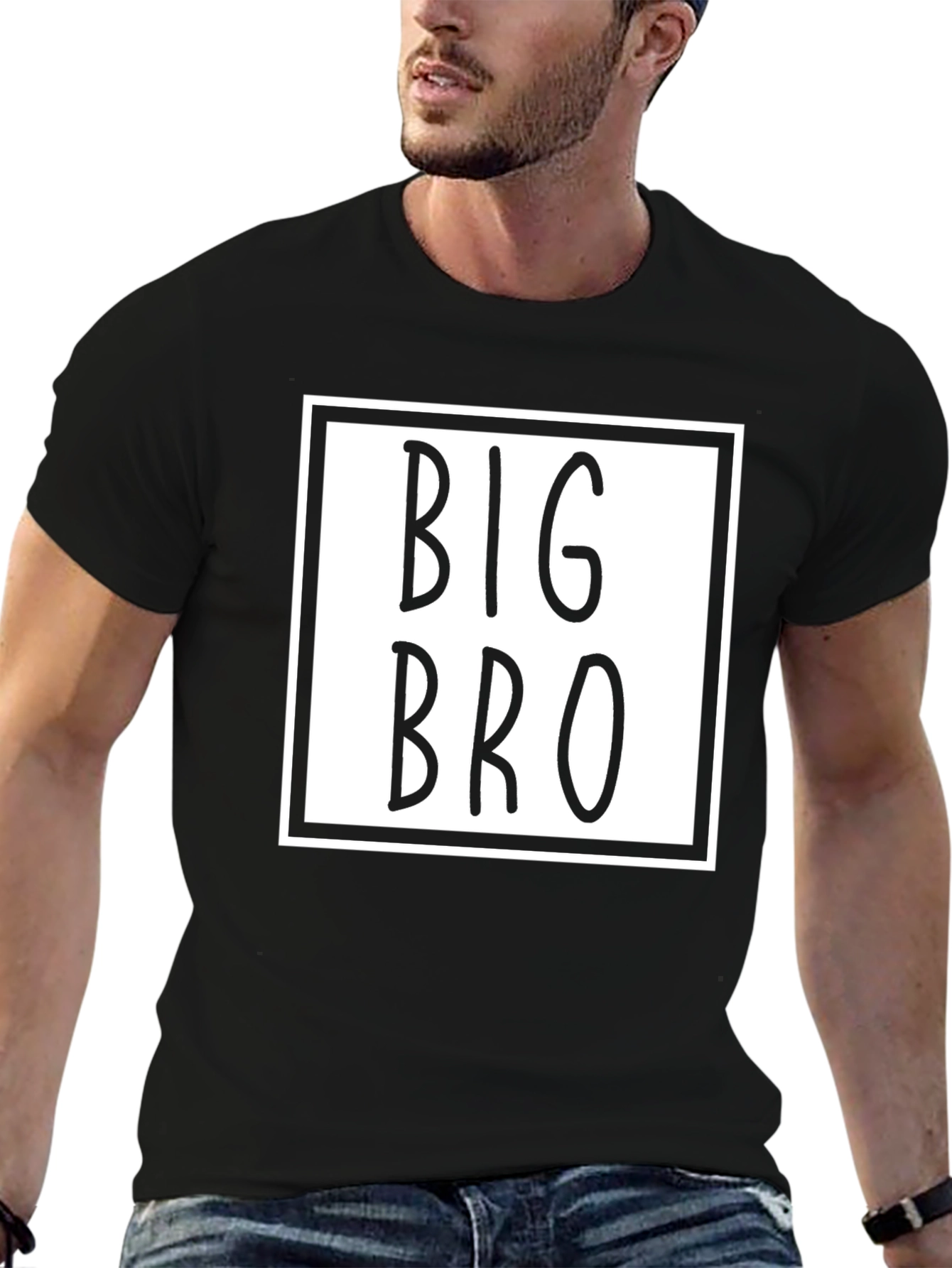 Big Bro Graphic T-Shirt - Black Cotton Tee