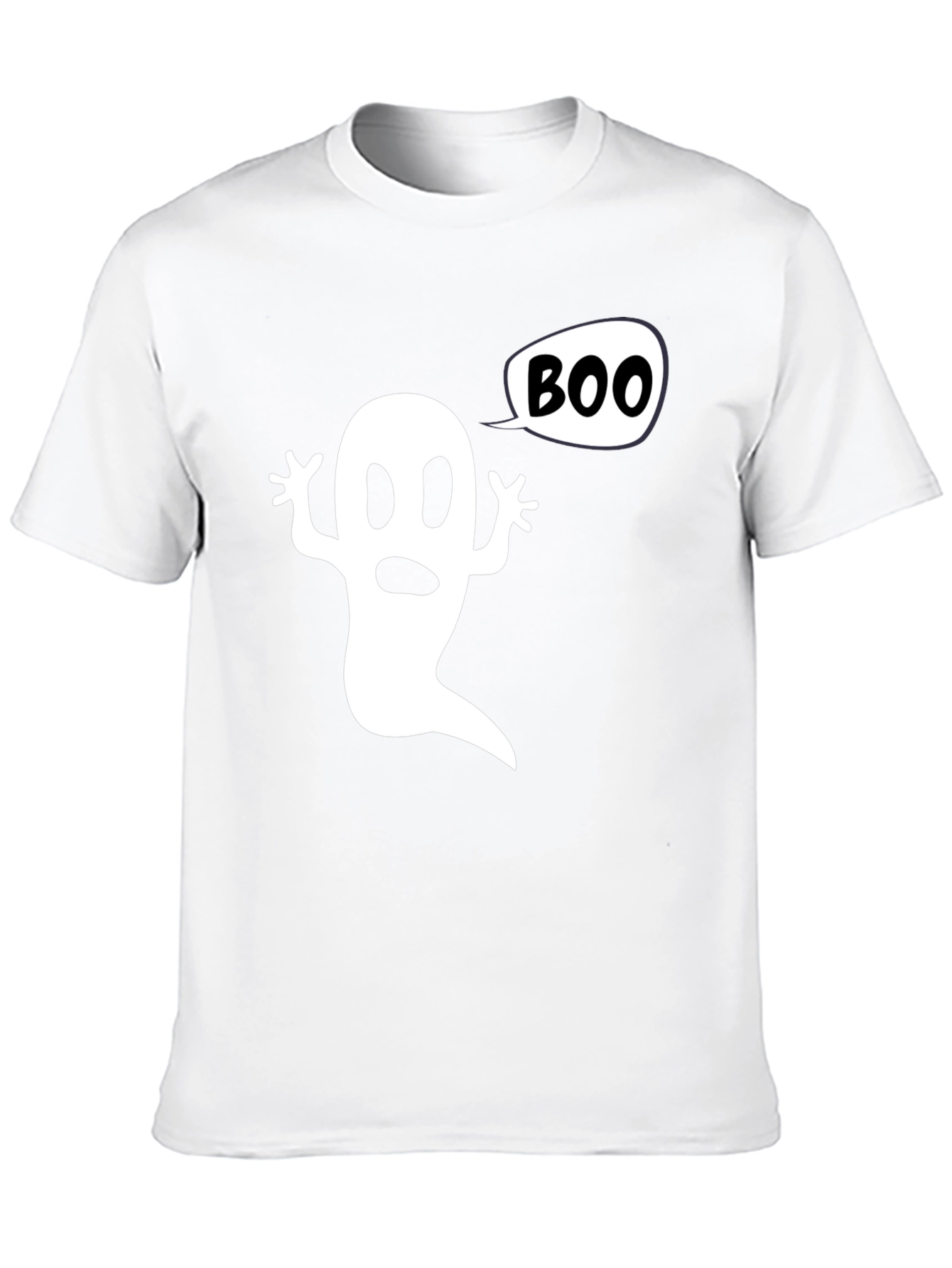 Boo Ghost Graphic Tee - Halloween Spooky Shirt