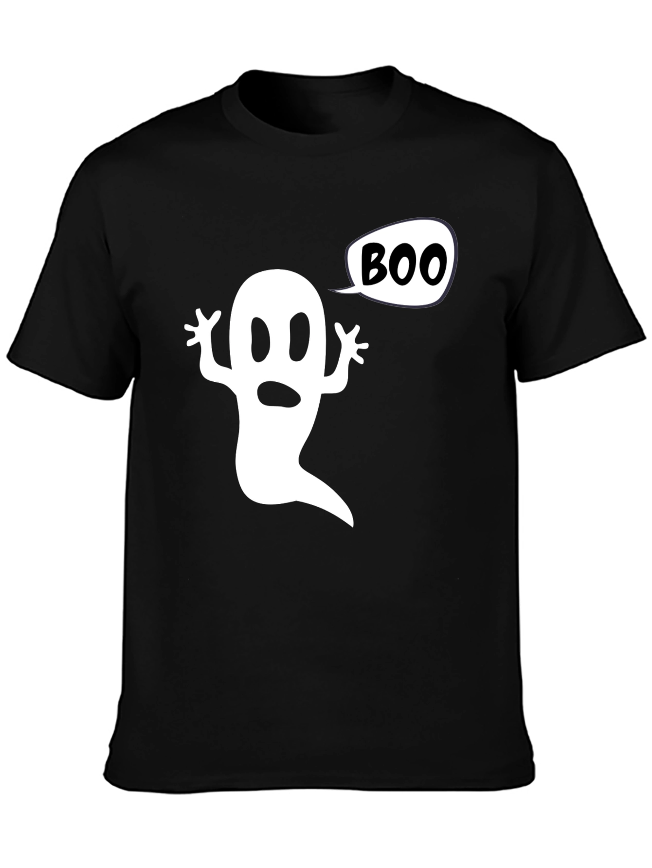 Boo Ghost Graphic Tee - Halloween Spooky Shirt