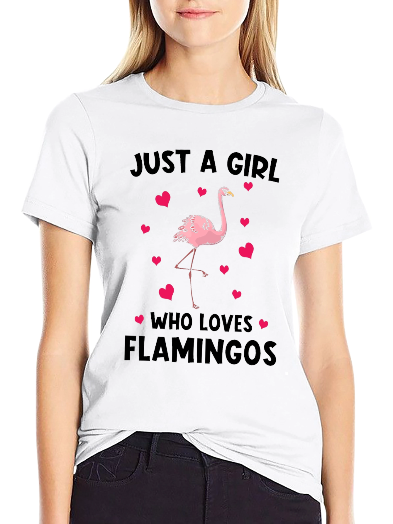 Just A Girl Who Loves Flamingos T-Shirt