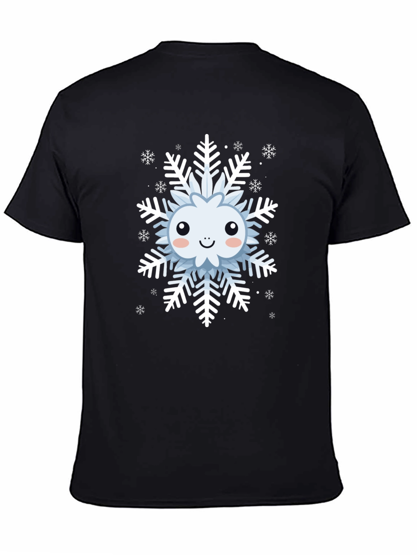 Cute Snowflake Graphic Tee - Winter Holiday Apparel