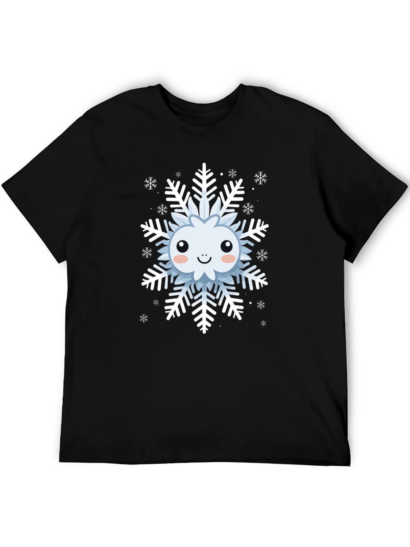 Cute Snowflake Graphic Tee - Winter Holiday Apparel
