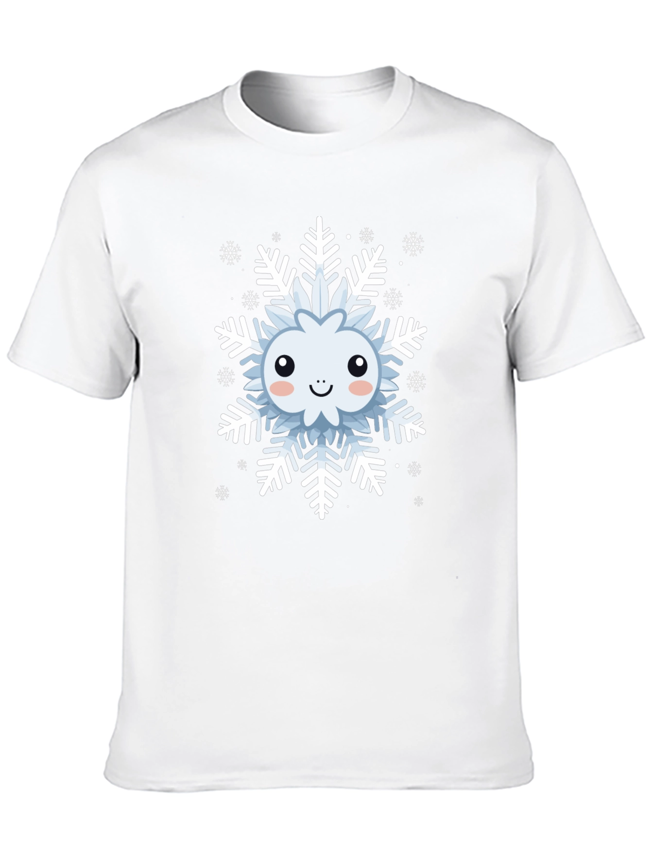 Cute Snowflake Graphic Tee - Winter Holiday Apparel