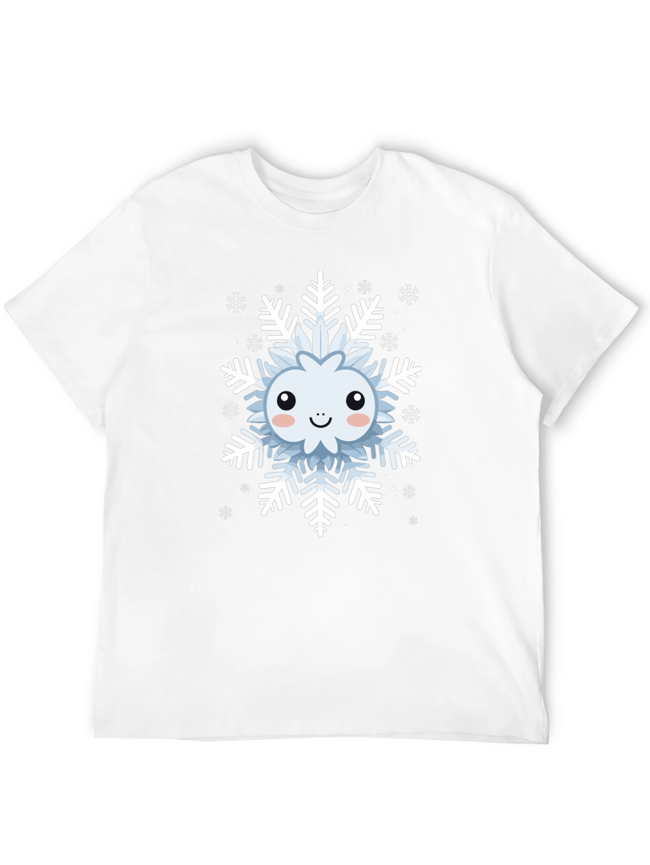 Cute Snowflake Graphic Tee - Winter Holiday Apparel