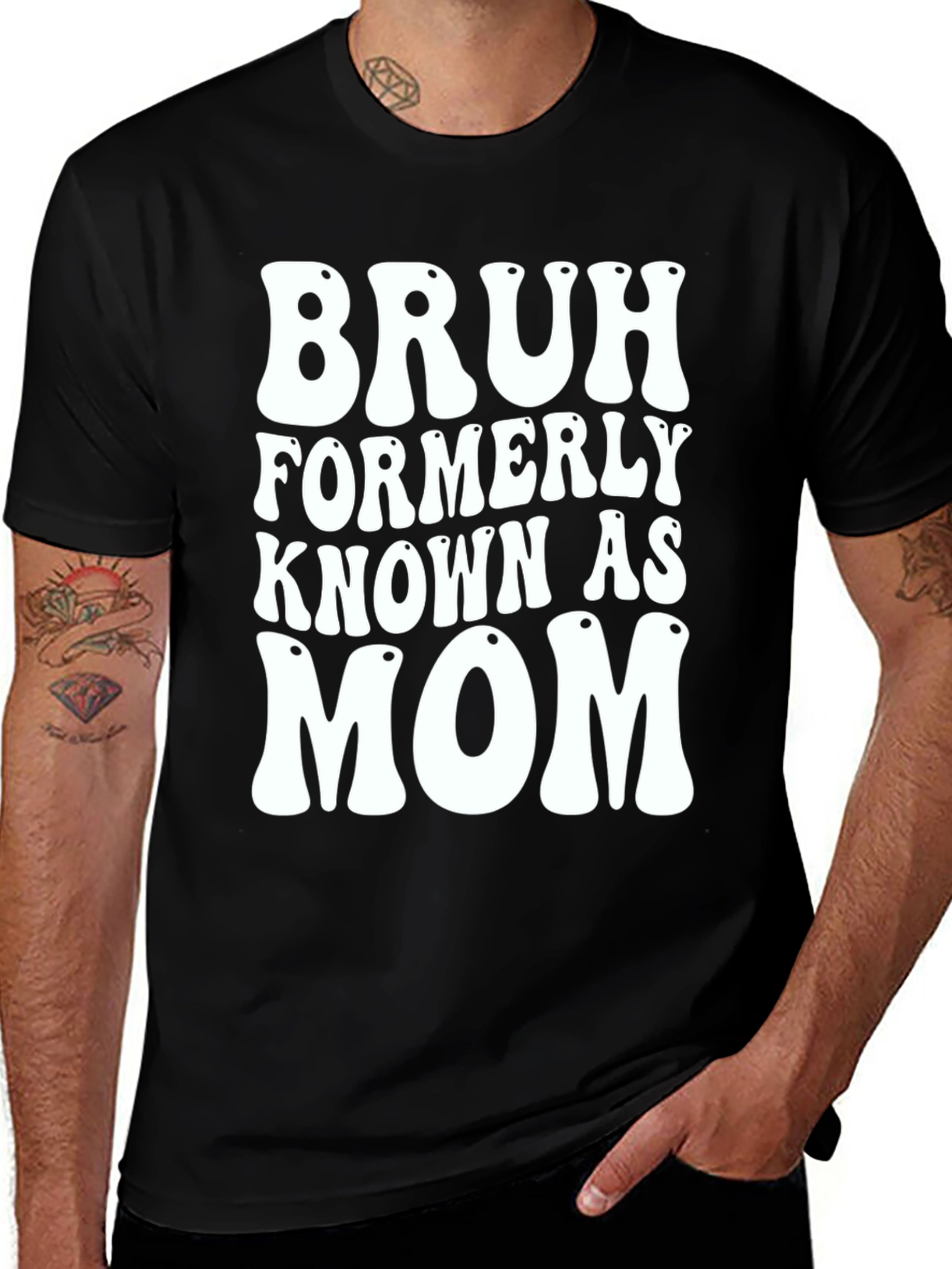 Bruh Formerly Known As Mom T-Shirt - Black