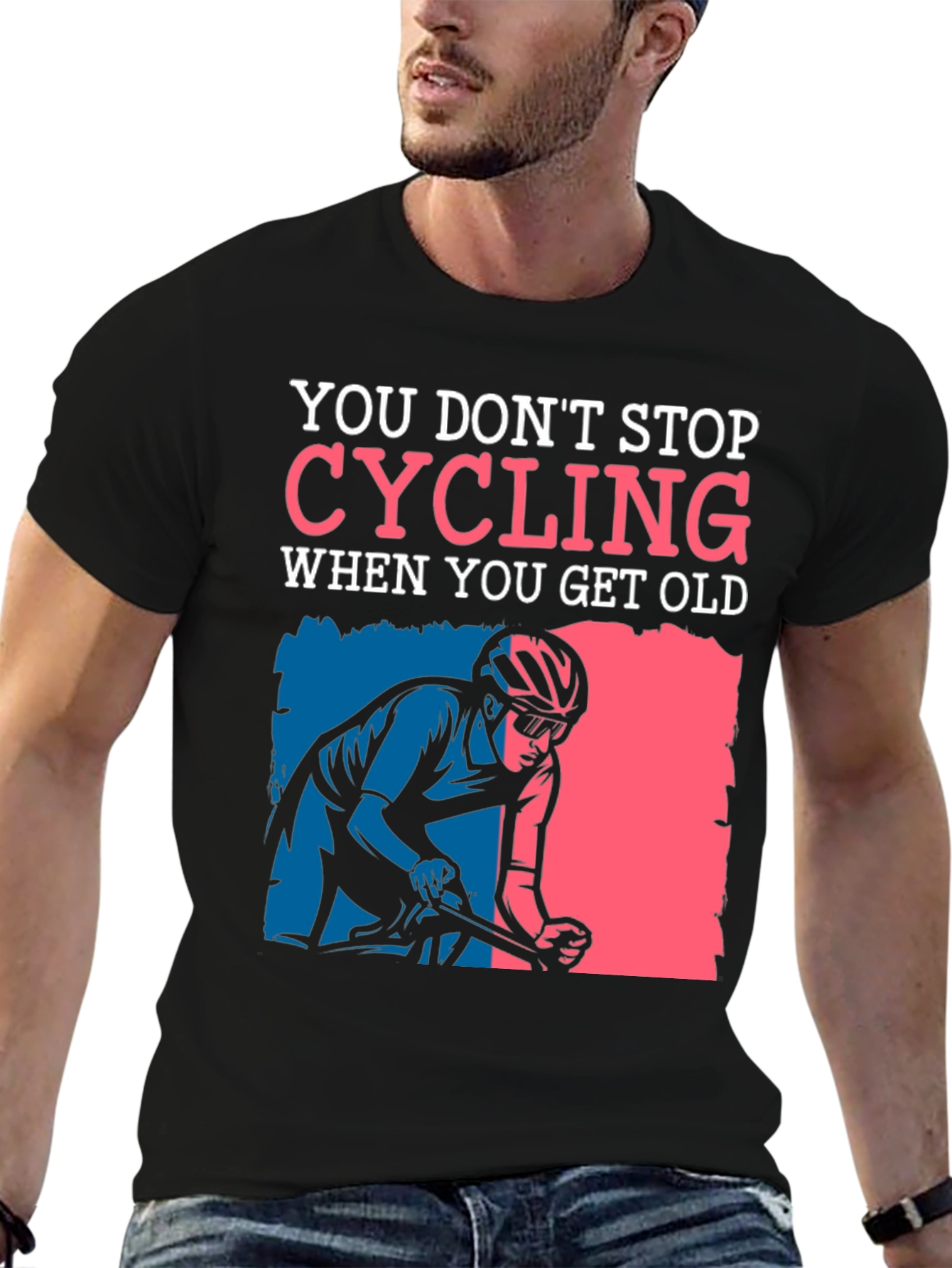 Cycling Never Gets Old Graphic Tee