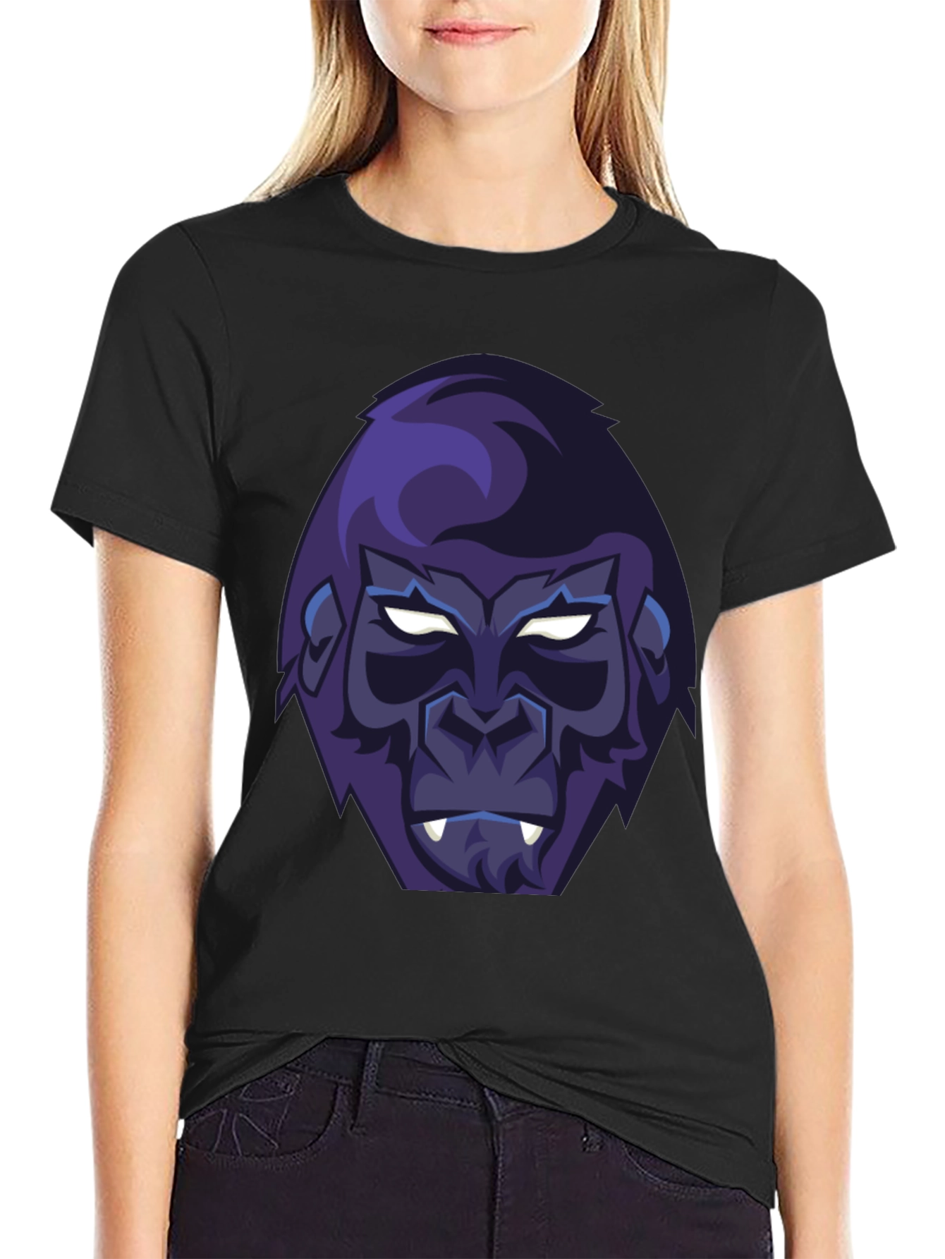 Cool Gorilla Graphic T-Shirt - Mens Black Tee