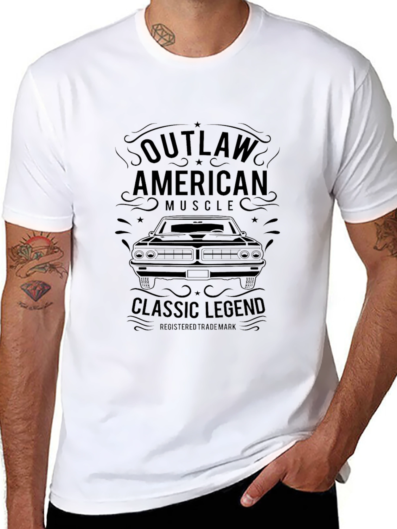 Outlaw American Muscle Car Classic Legend T-Shirt