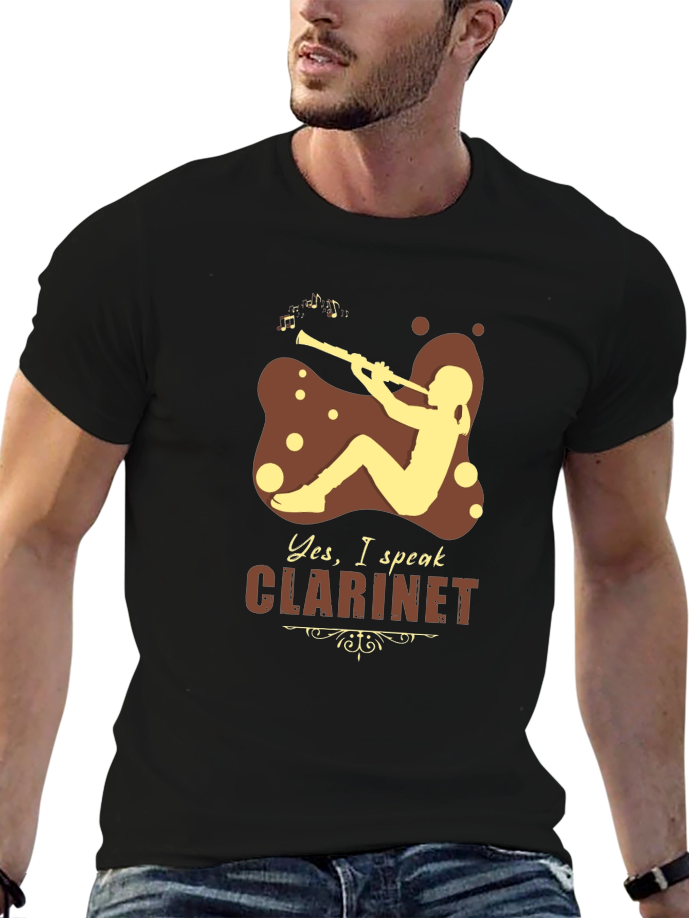 Clarinet Player T-Shirt: Music Lover Gift