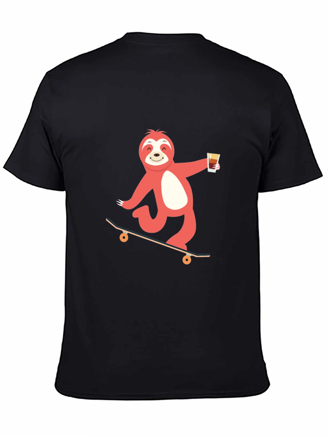 Sloth Skateboarder T-Shirt - Relaxed & Fun Design
