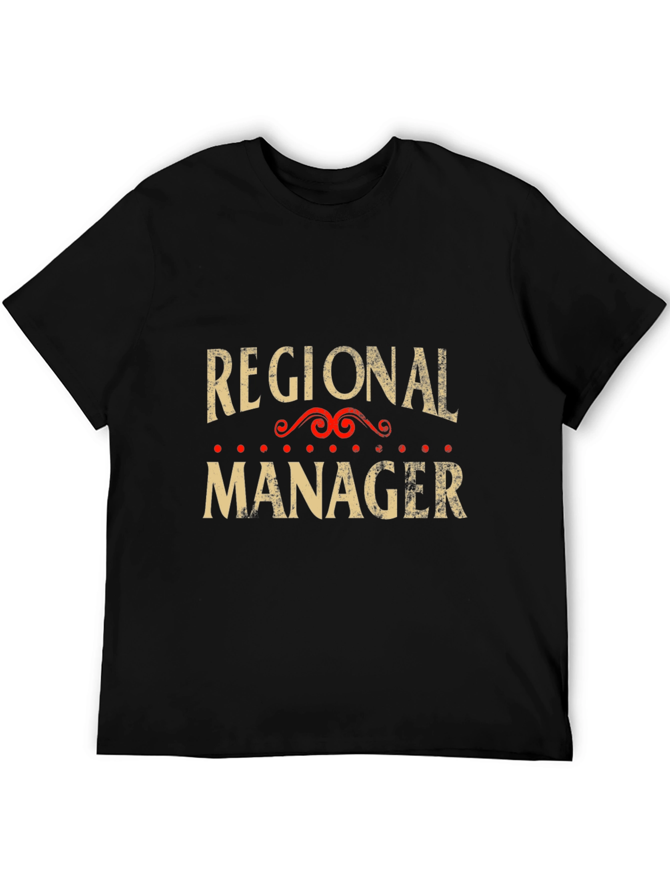 Regional Manager Graphic Tee - Black Cotton T-Shirt