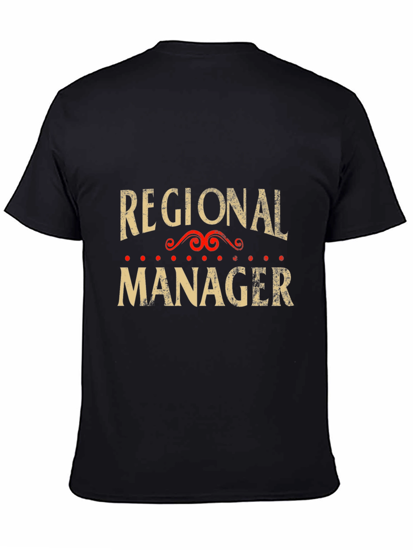Regional Manager Graphic Tee - Black Cotton T-Shirt