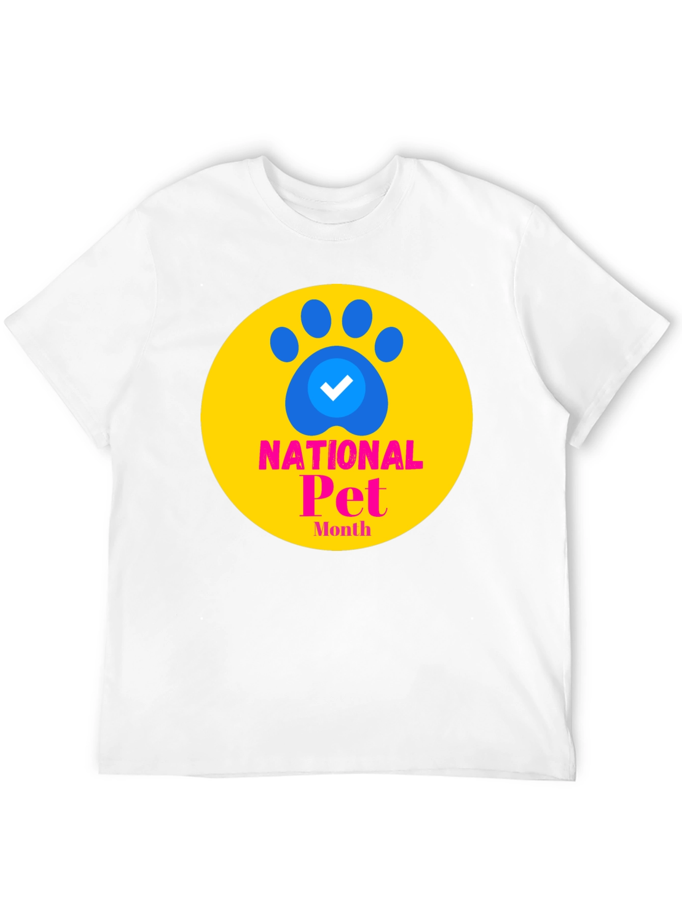 National Pet Month Graphic Tee - Black