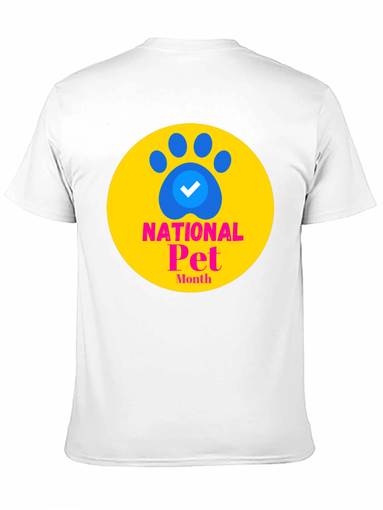 National Pet Month Graphic Tee - Black