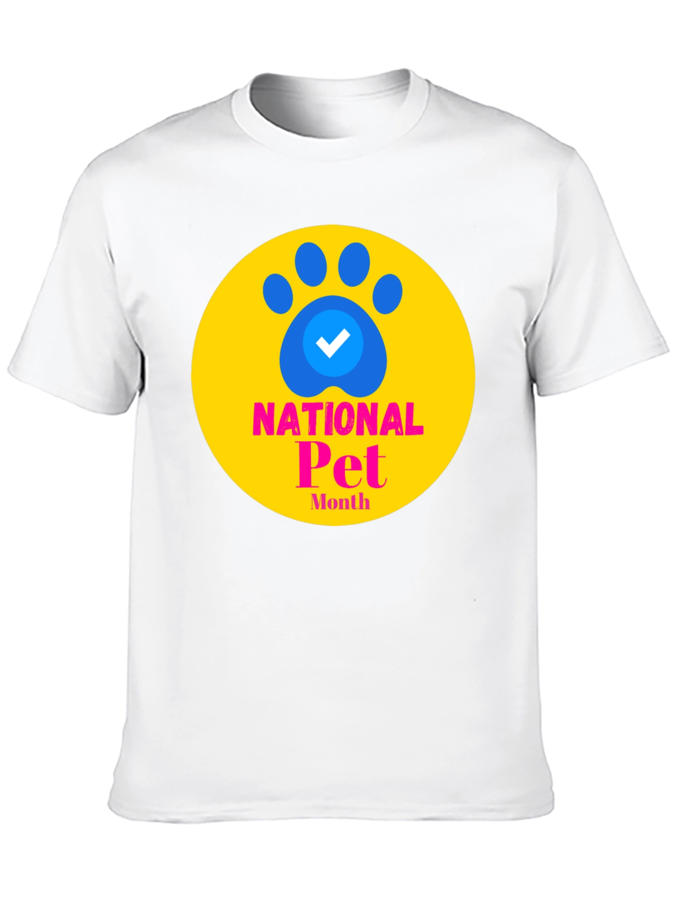 National Pet Month Graphic Tee - Black