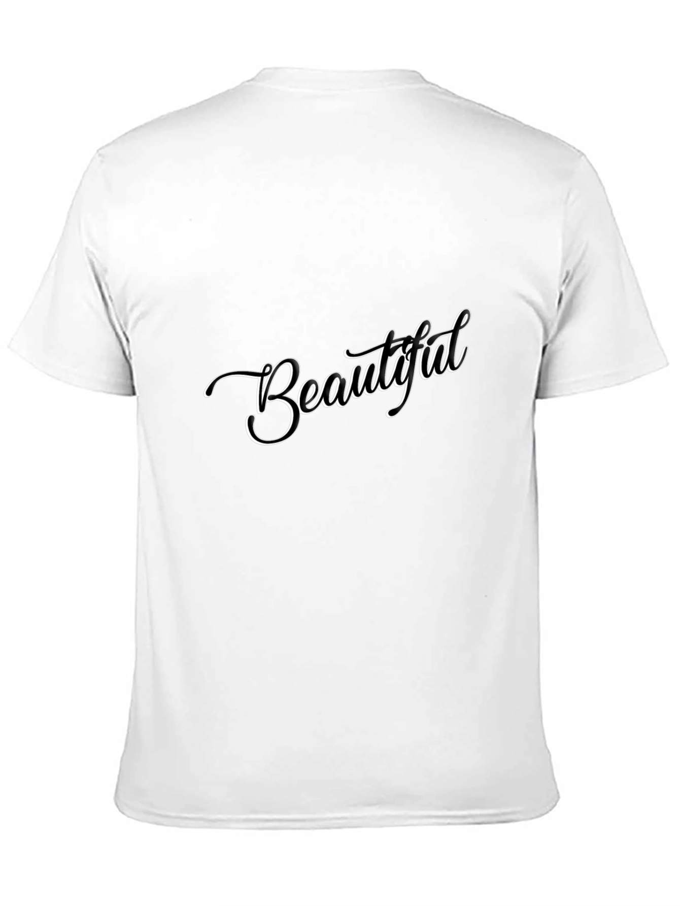 Beautiful Script Black T-Shirt