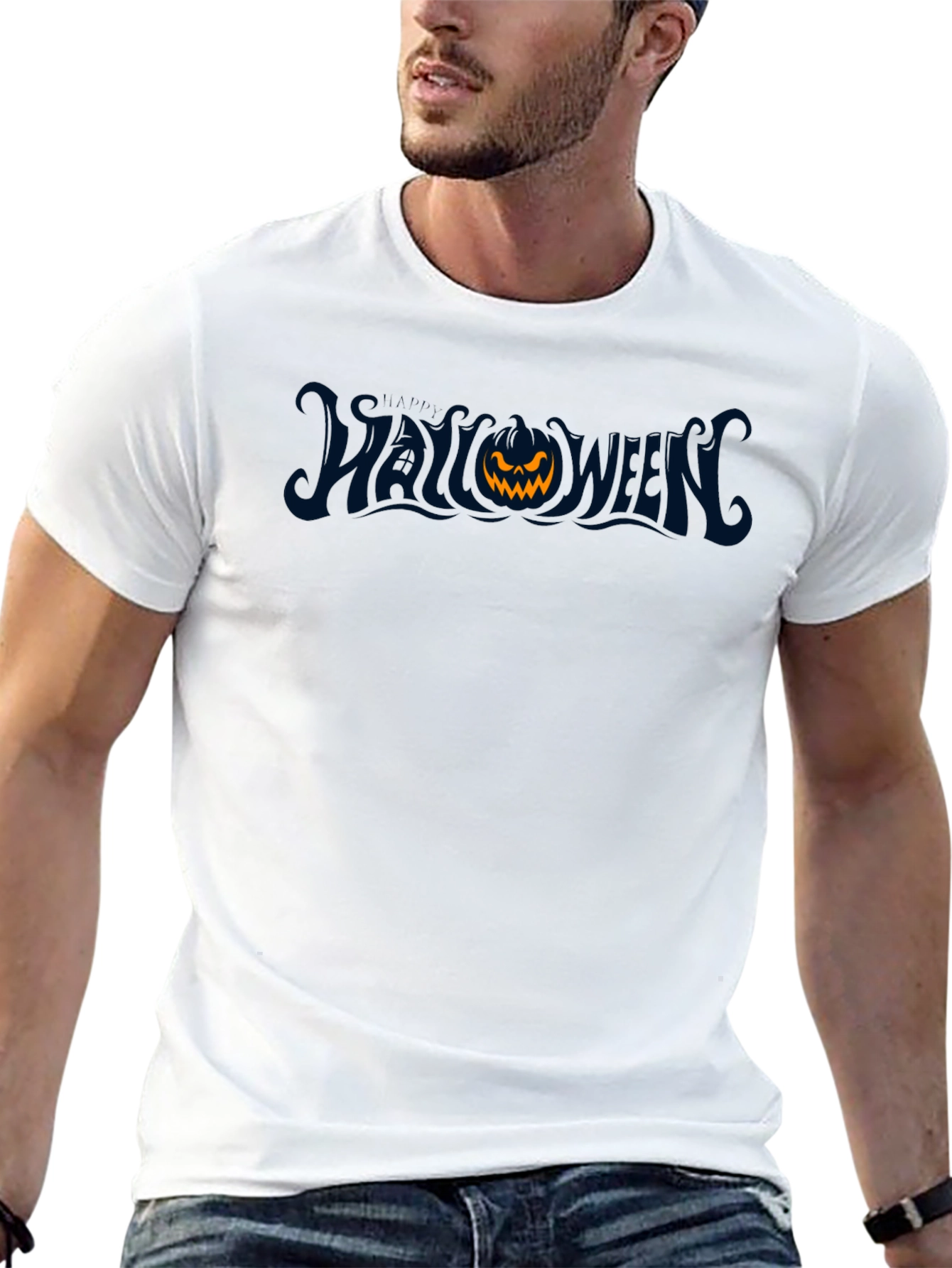 Halloween Pumpkin Graphic T-Shirt