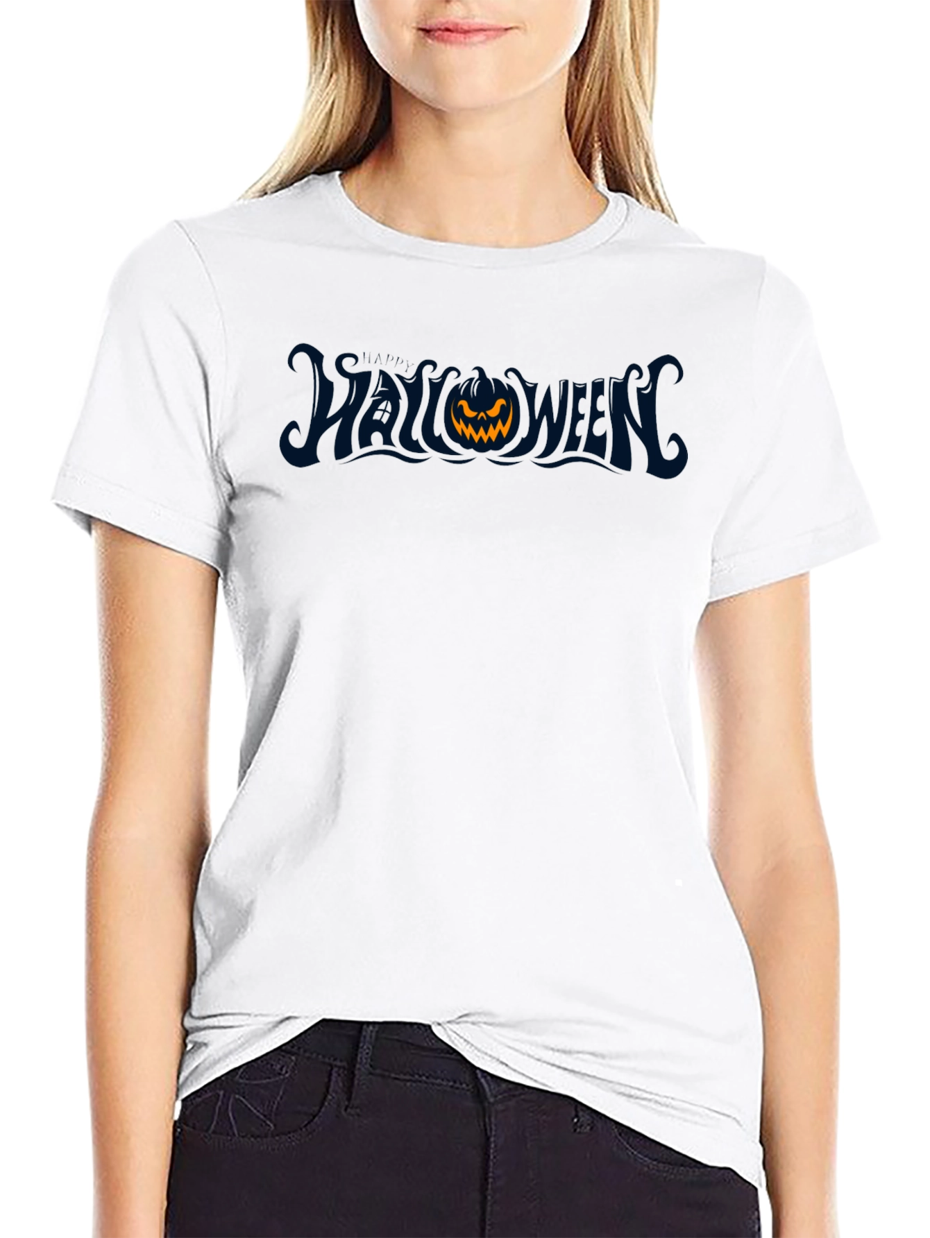 Halloween Pumpkin Graphic T-Shirt