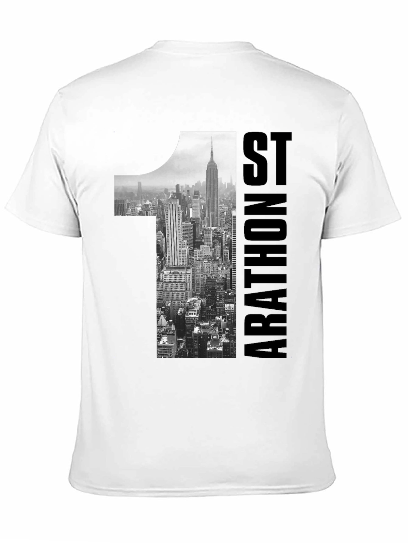 NYC Marathon T-Shirt - Black Cotton Blend