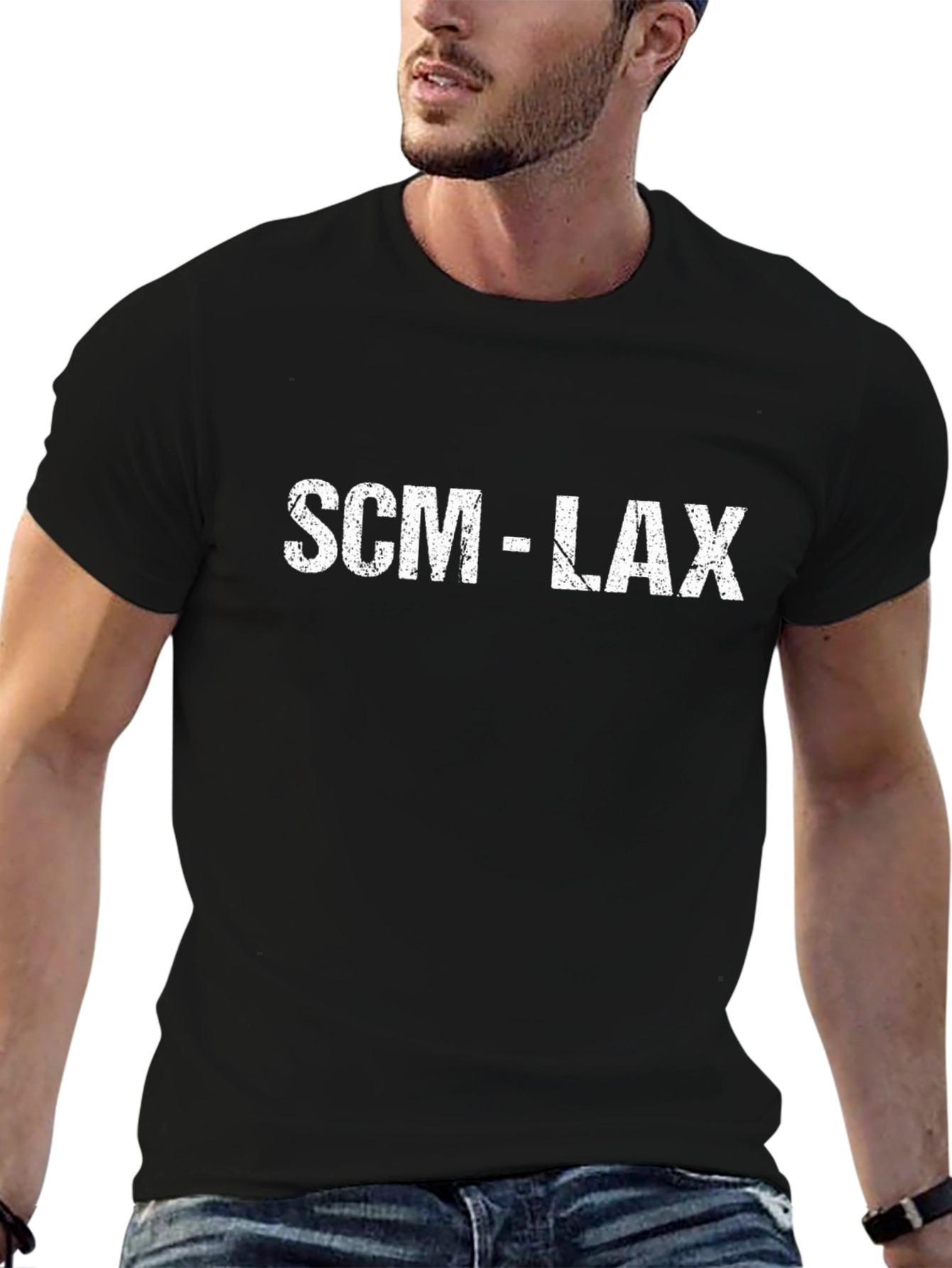 SCM-LAX Graphic Tee - Stylish Airport Code T-Shirt