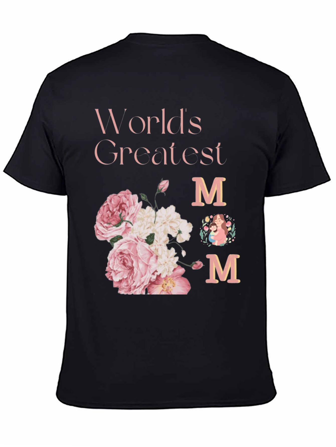 Worlds Greatest Mom Floral T-Shirt