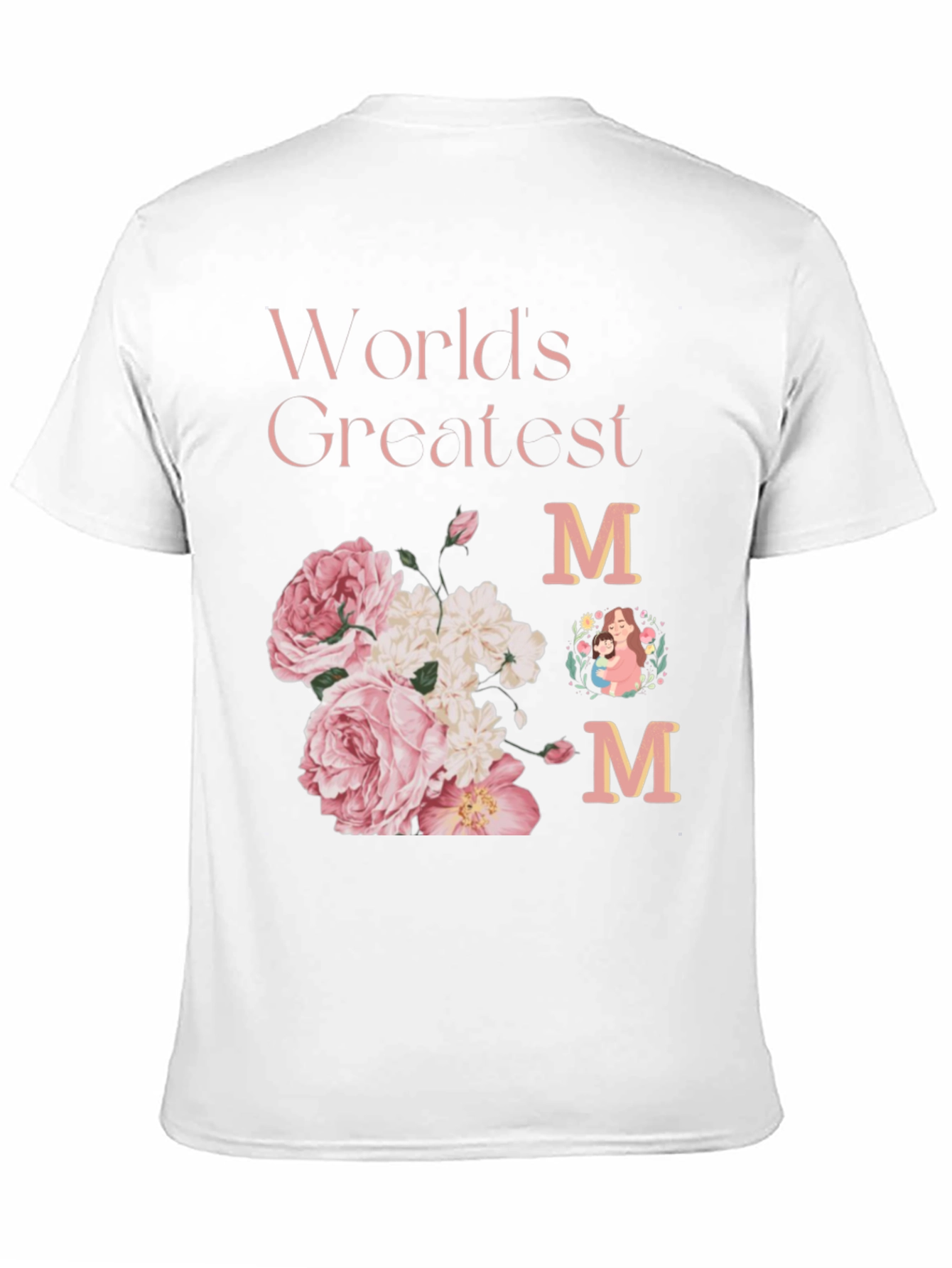 Worlds Greatest Mom Floral T-Shirt