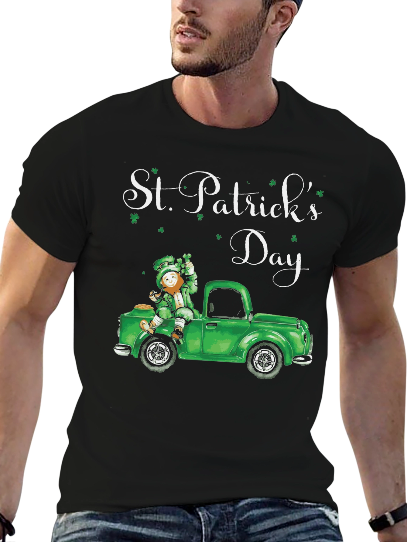 St. Patricks Day Leprechaun Truck Tee