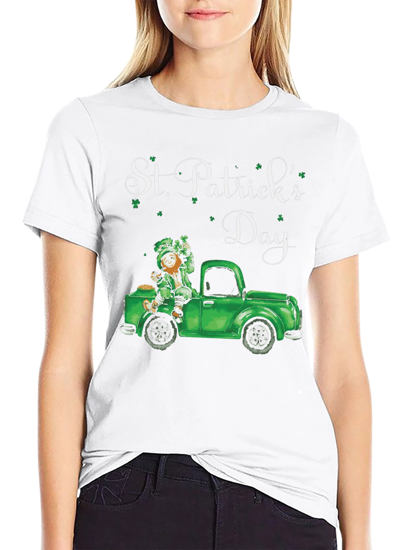 St. Patricks Day Leprechaun Truck Tee