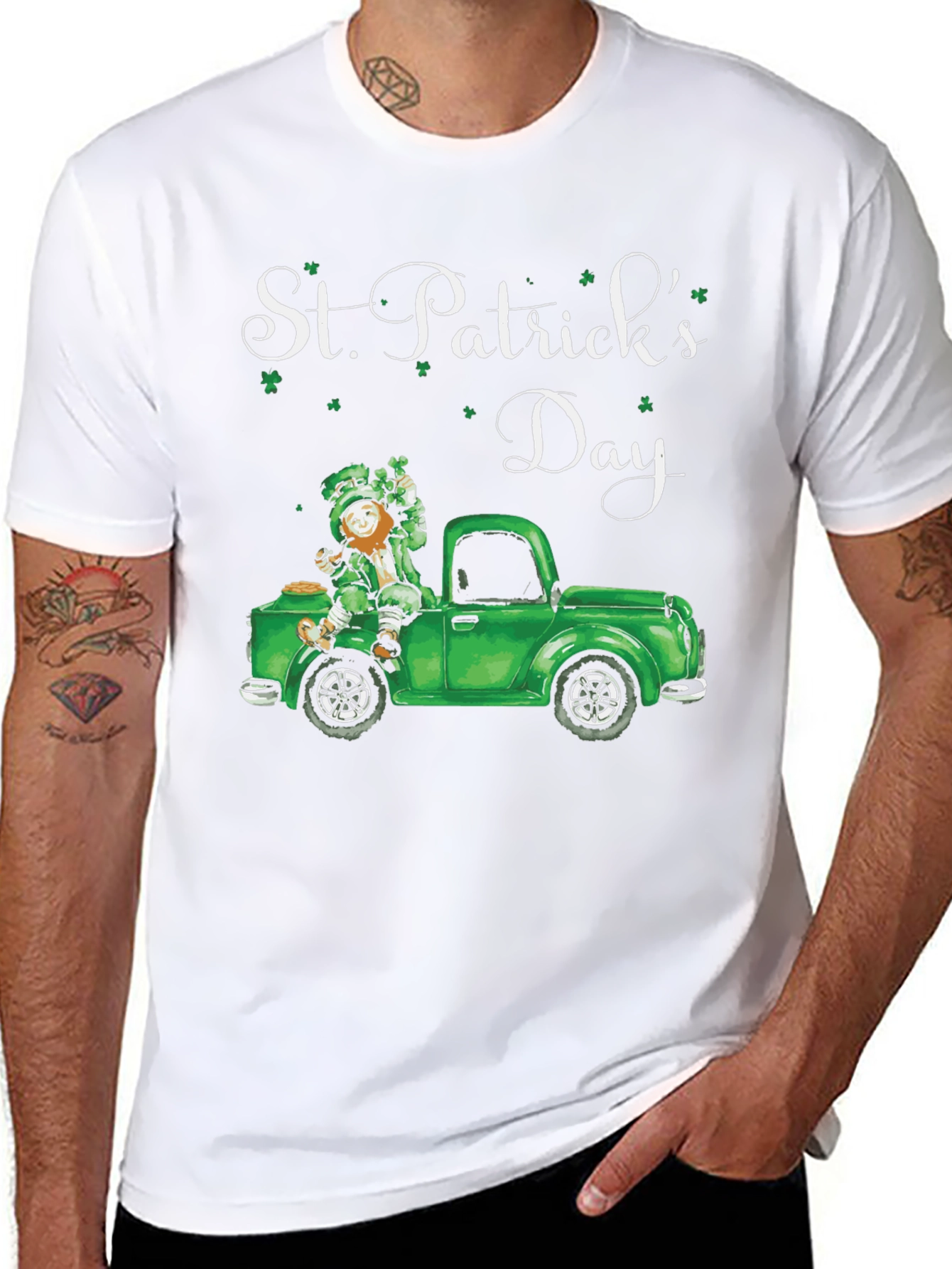 St. Patricks Day Leprechaun Truck Tee