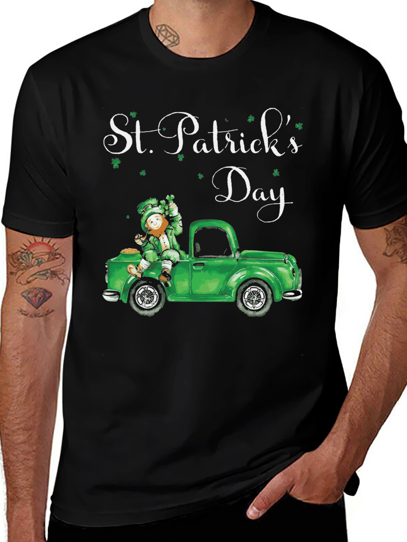 St. Patricks Day Leprechaun Truck Tee