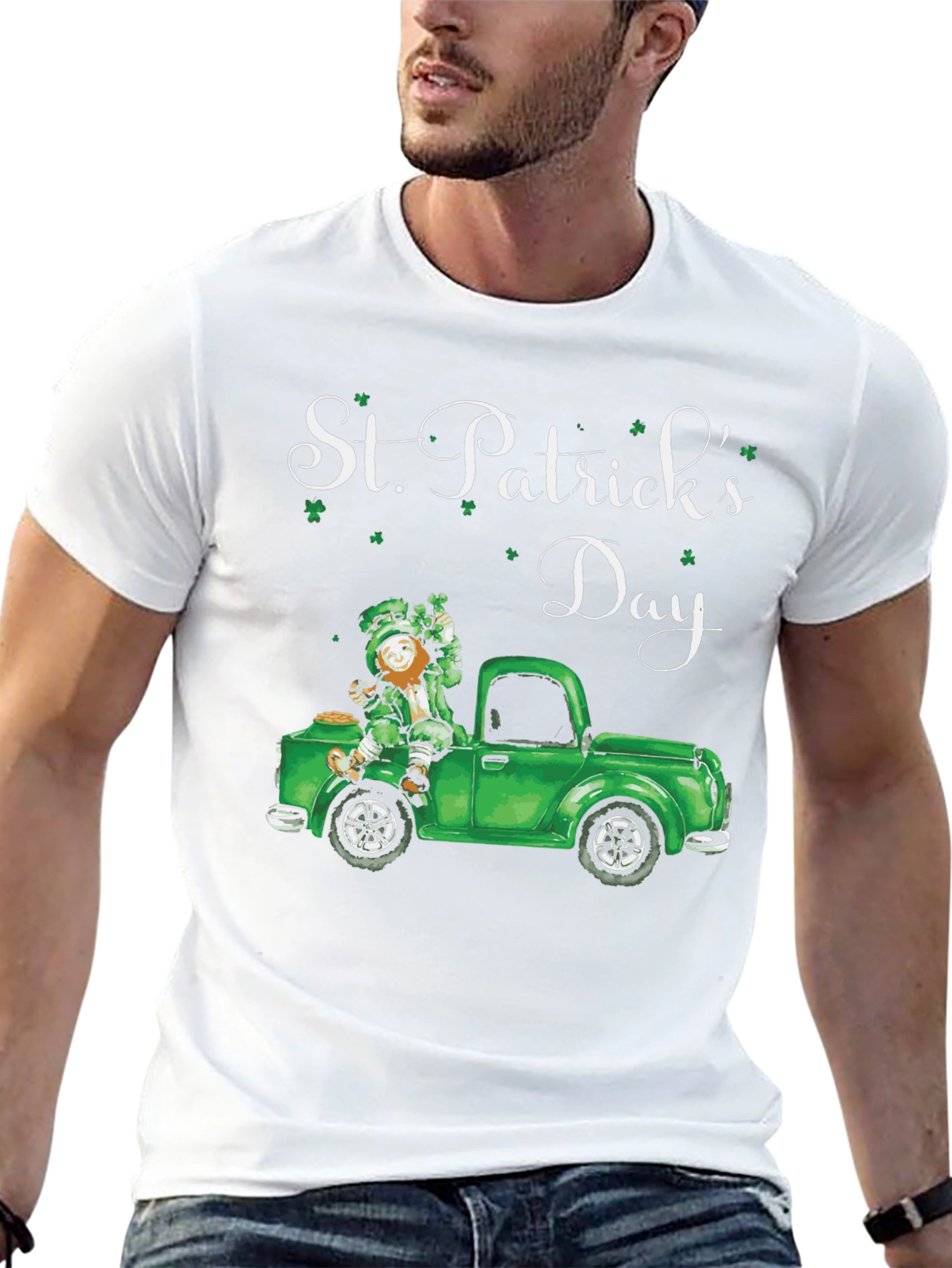 St. Patricks Day Leprechaun Truck Tee