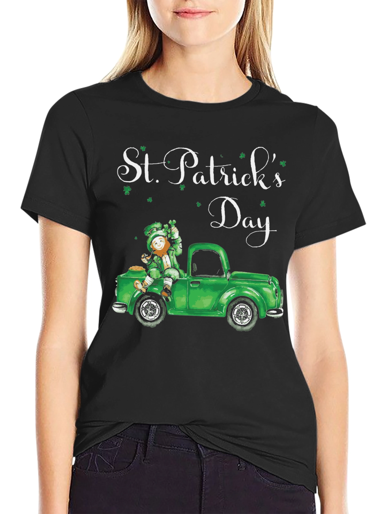 St. Patricks Day Leprechaun Truck Tee
