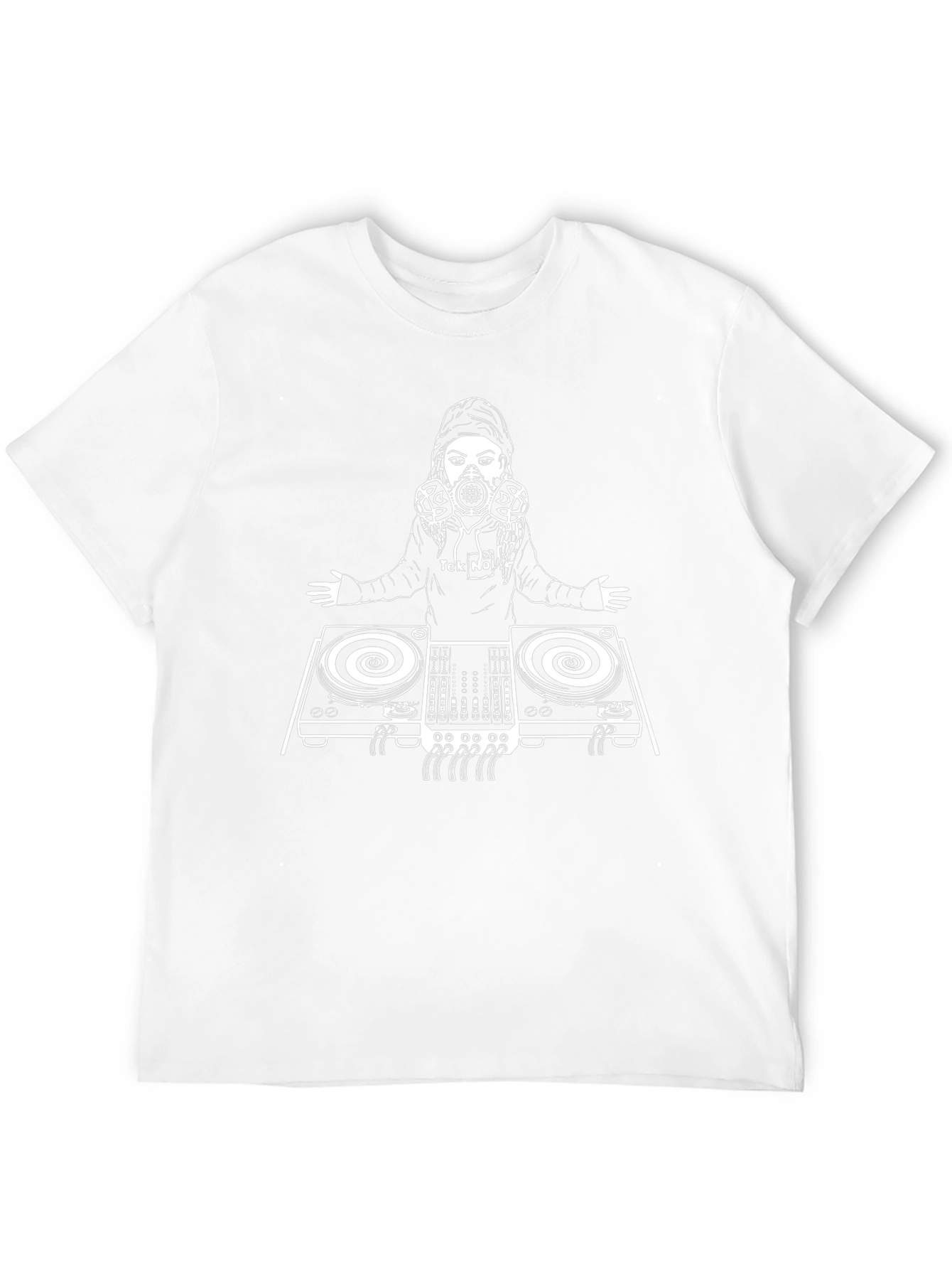 DJ Graphic Tee - Black Cotton Blend T-Shirt