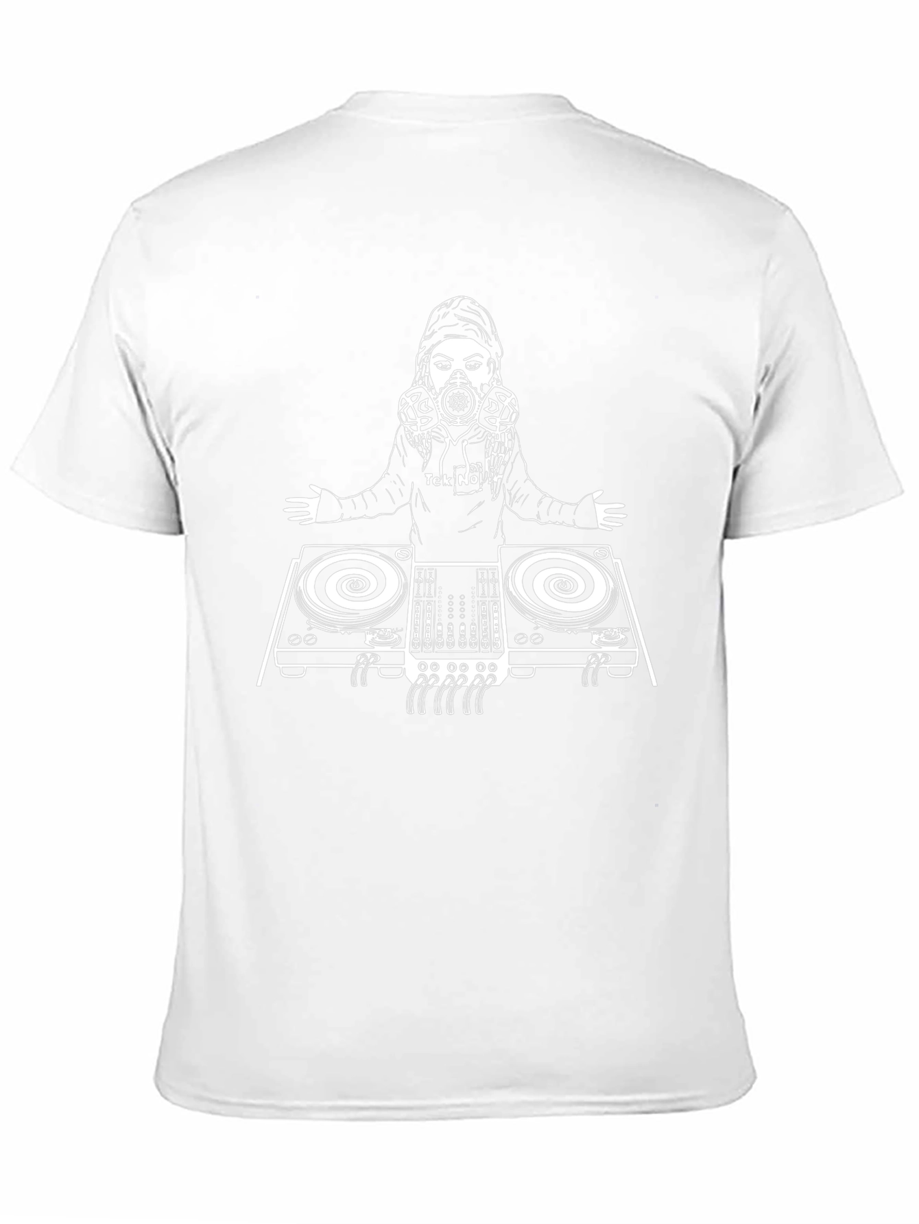 DJ Graphic Tee - Black Cotton Blend T-Shirt