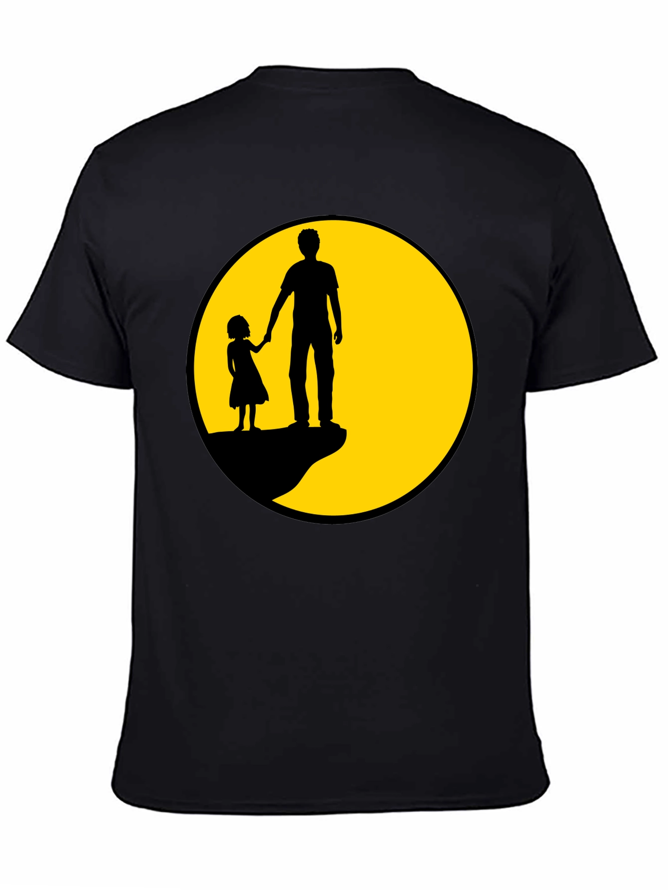 Father & Daughter Black Graphic Tee