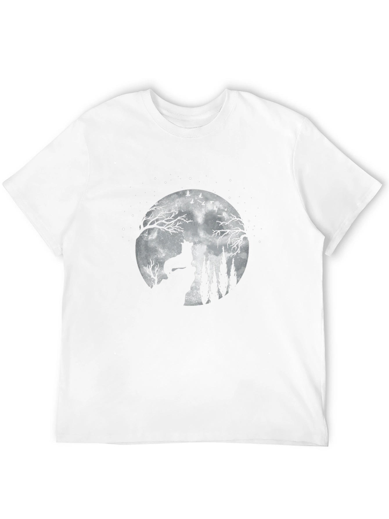 Wolf Moon Black Graphic Tee