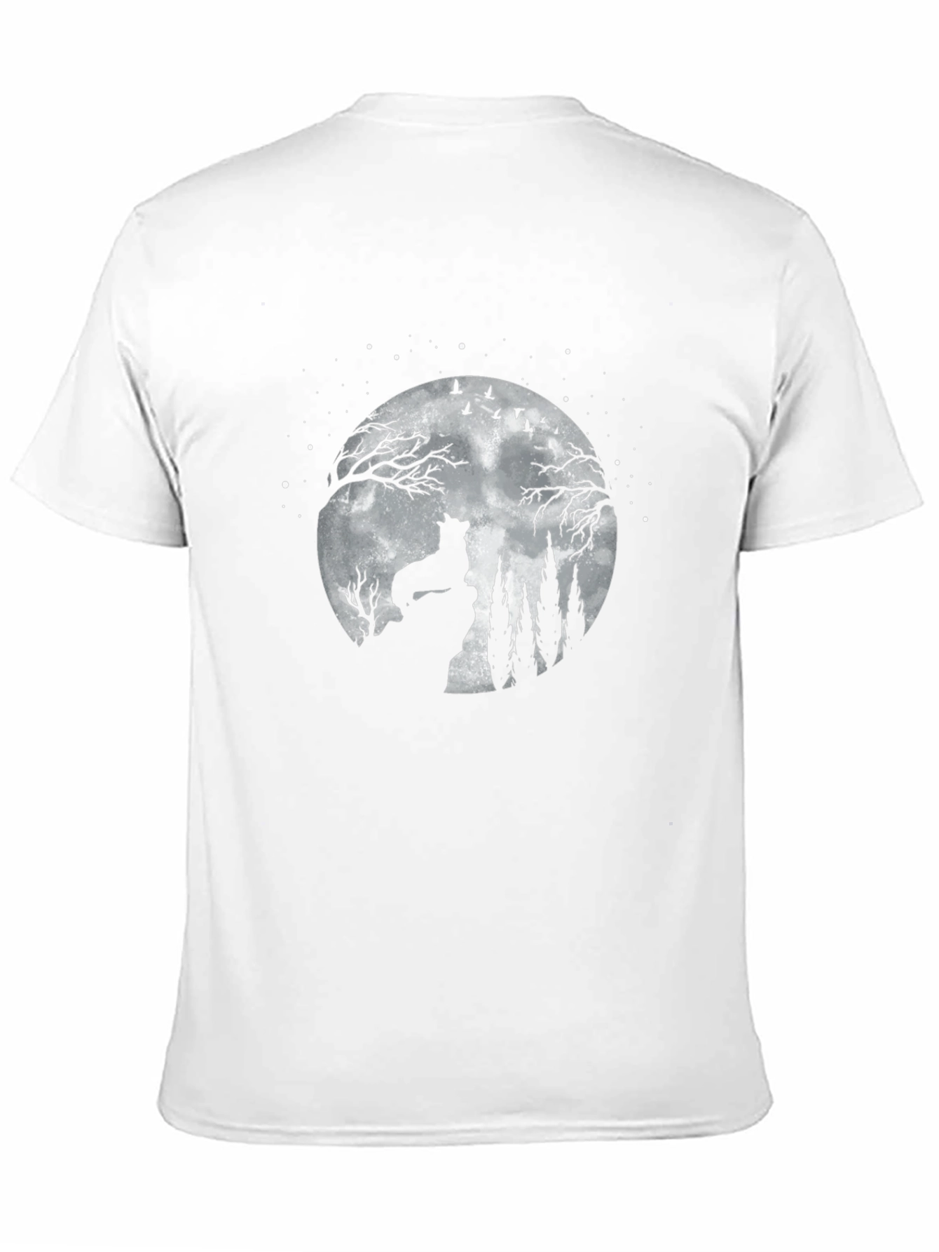 Wolf Moon Black Graphic Tee