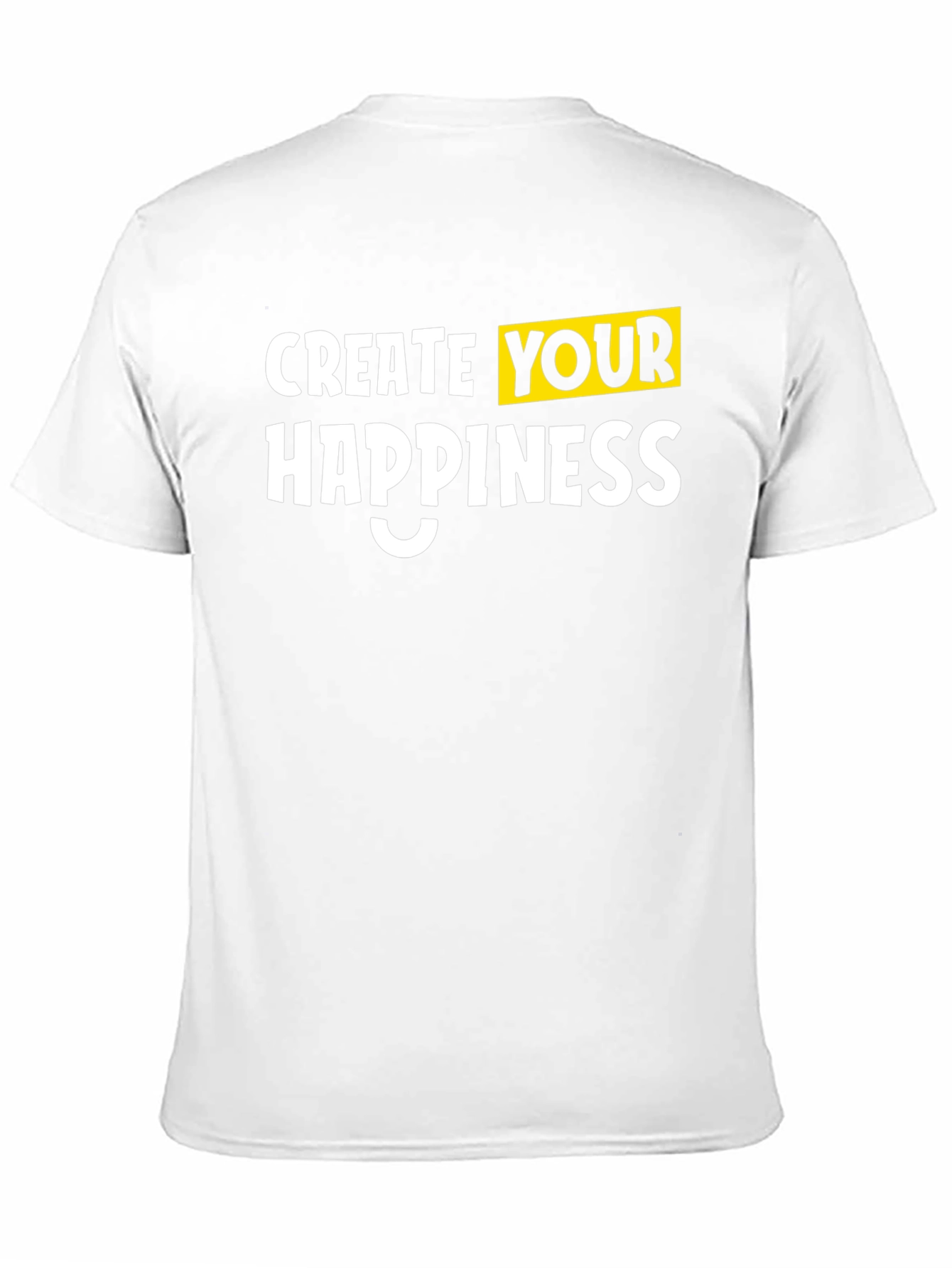 Create Your Happiness Black Graphic Tee